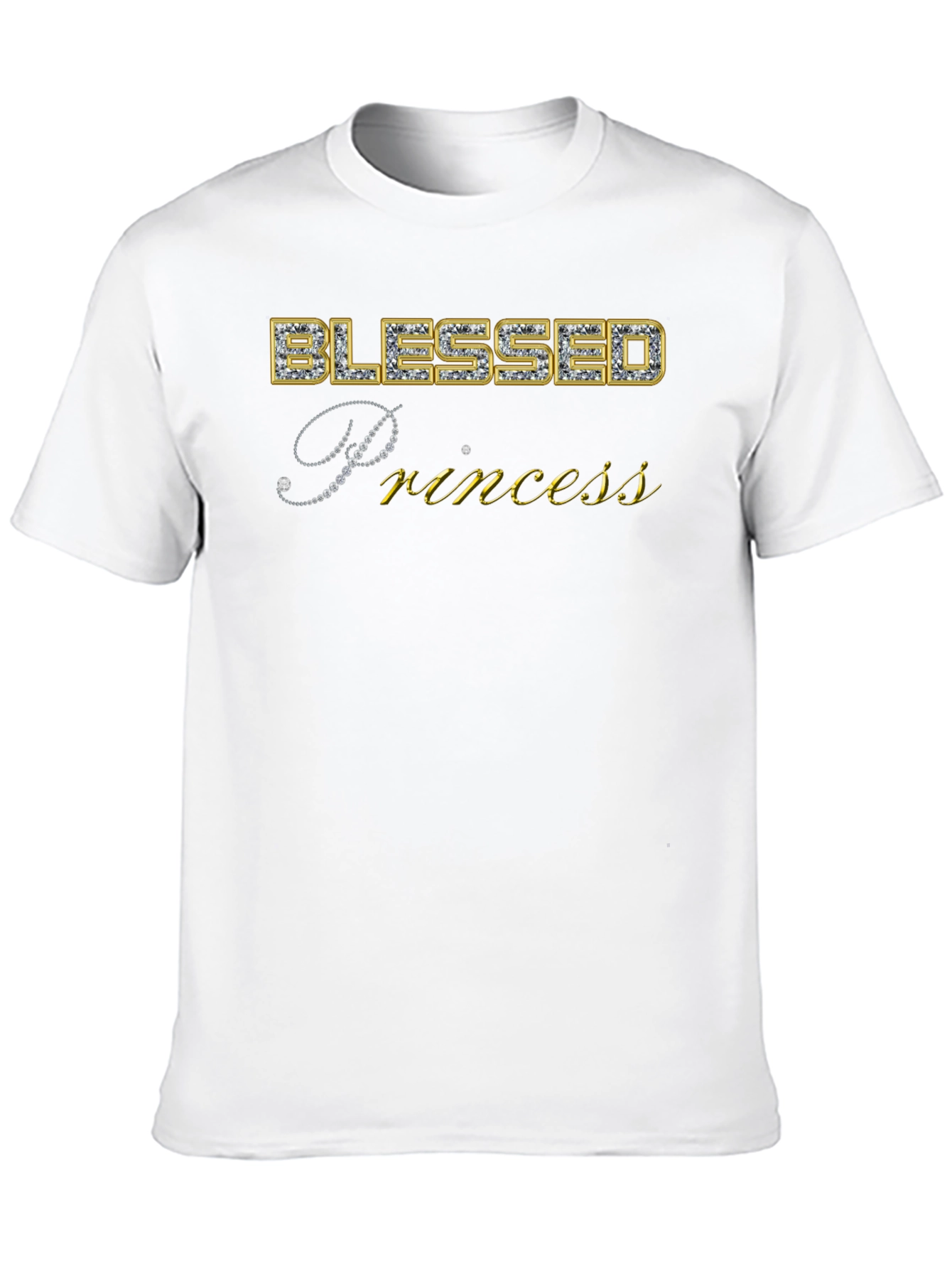 Black Blessed Princess Graphic Tee view 10