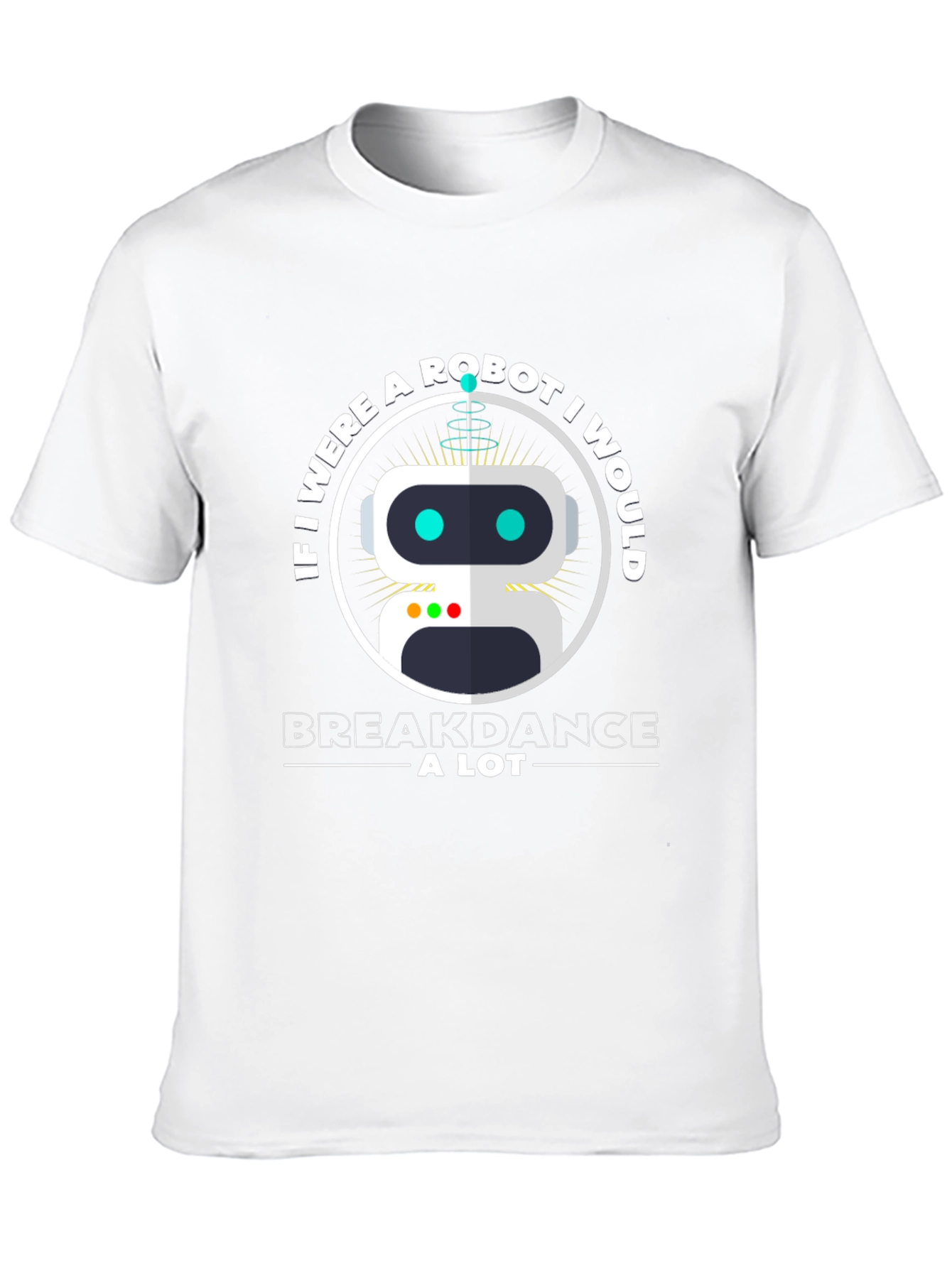 Black Robot Breakdance T-Shirt - Fun Graphic Tee view 10