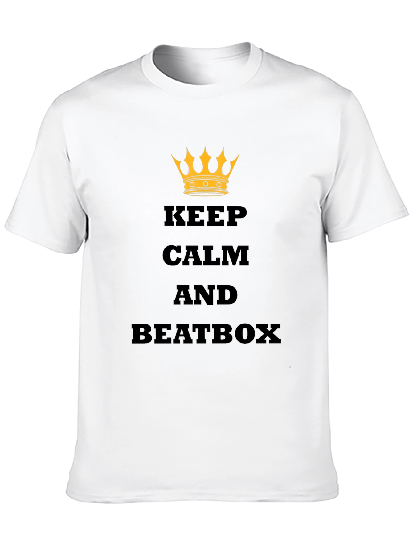 Black Keep Calm and Beatbox Black T-Shirt view 10