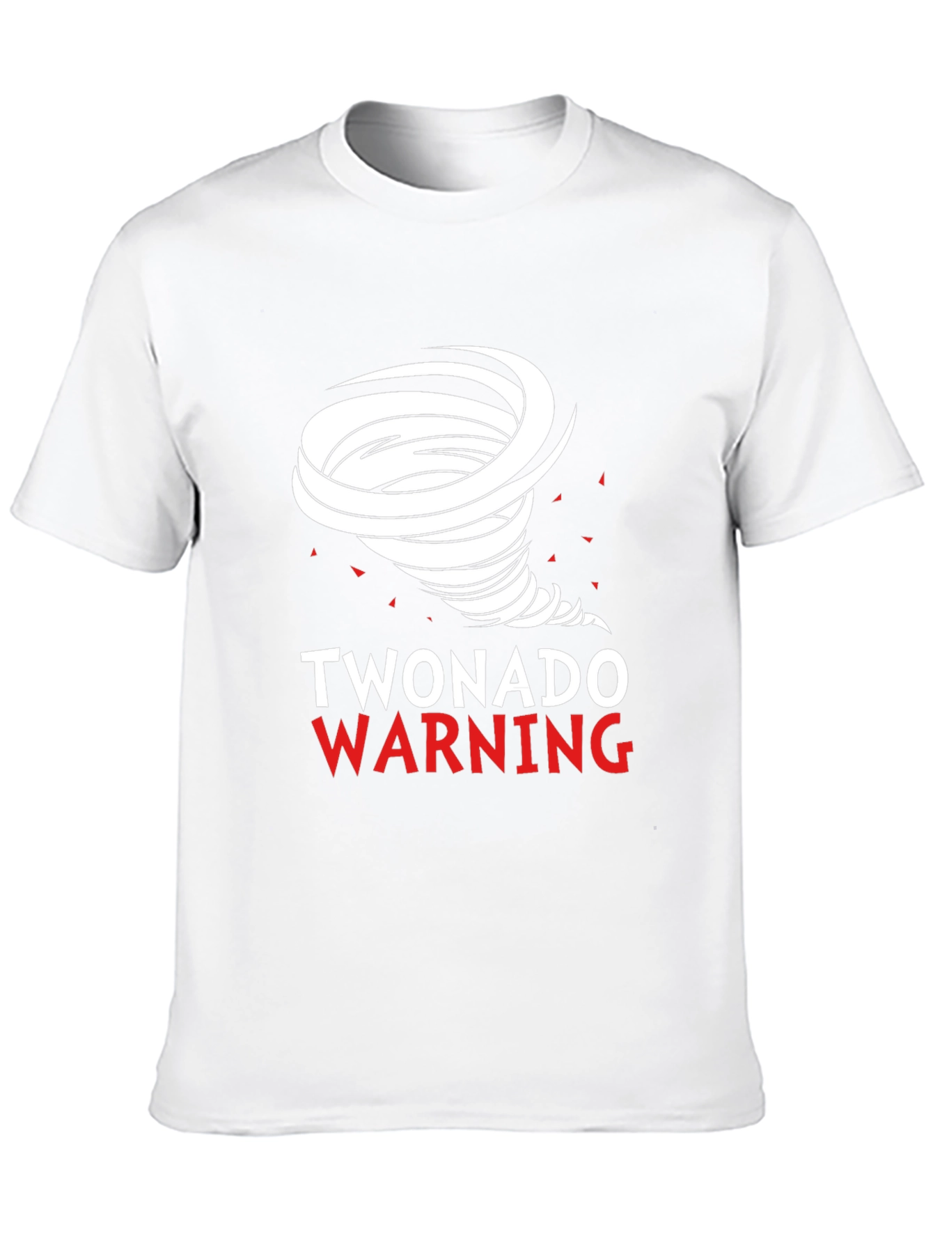 Black Twonado Warning Novelty Graphic T-Shirt view 10