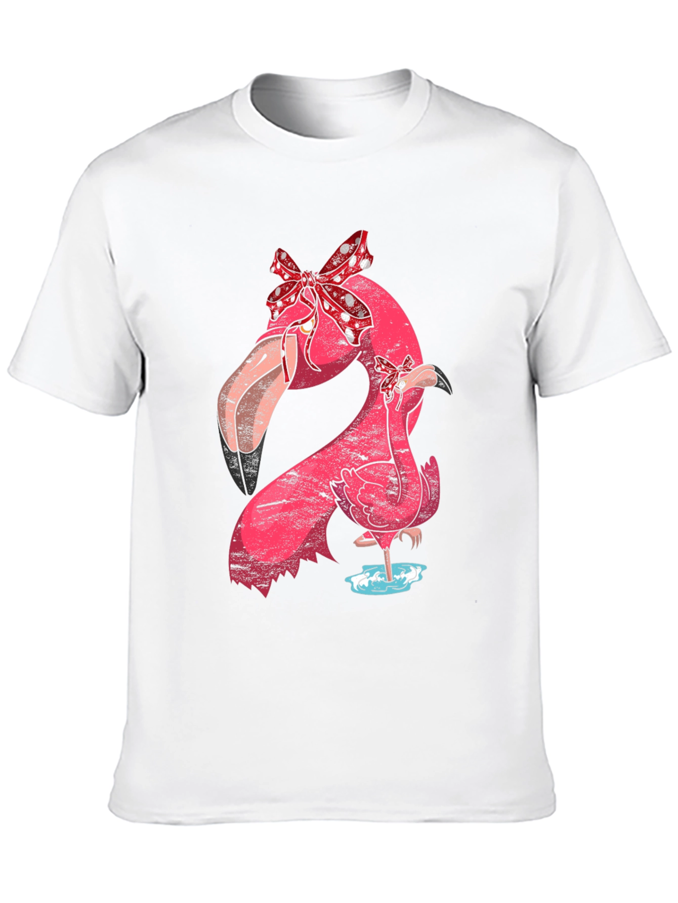 Black Flamingo Mom & Baby T-Shirt with Bows view 10