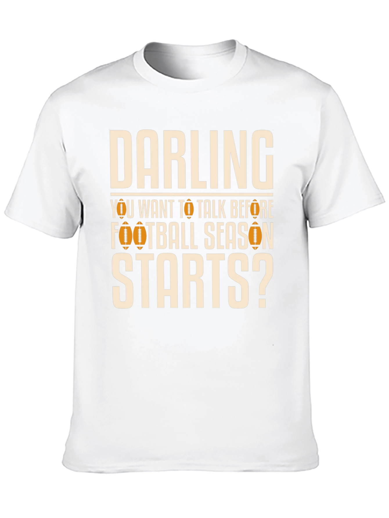 Black Darling Football Season T-Shirt view 10