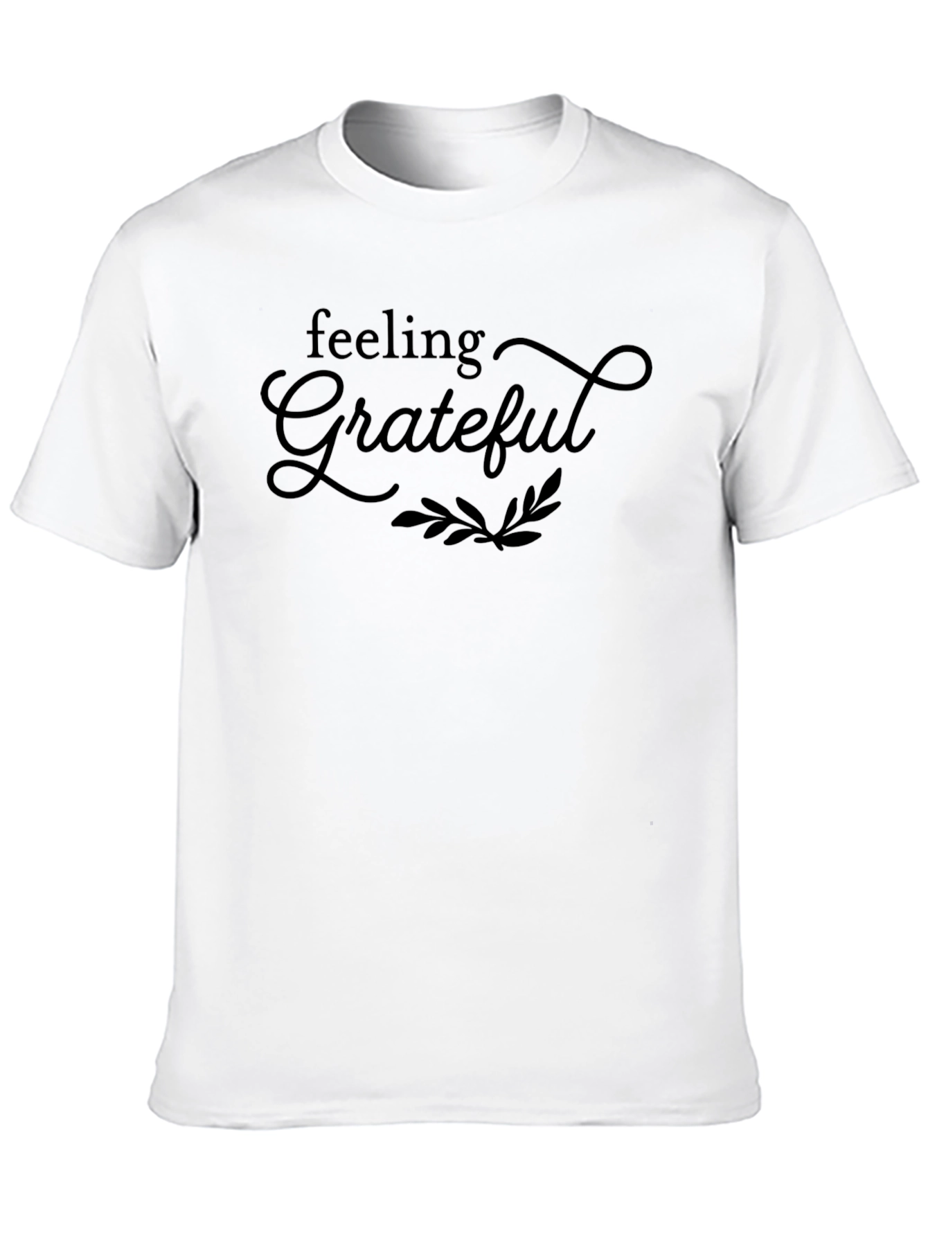 Black Feeling Grateful Graphic Tee - Soft Cotton Blend Shirt view 10