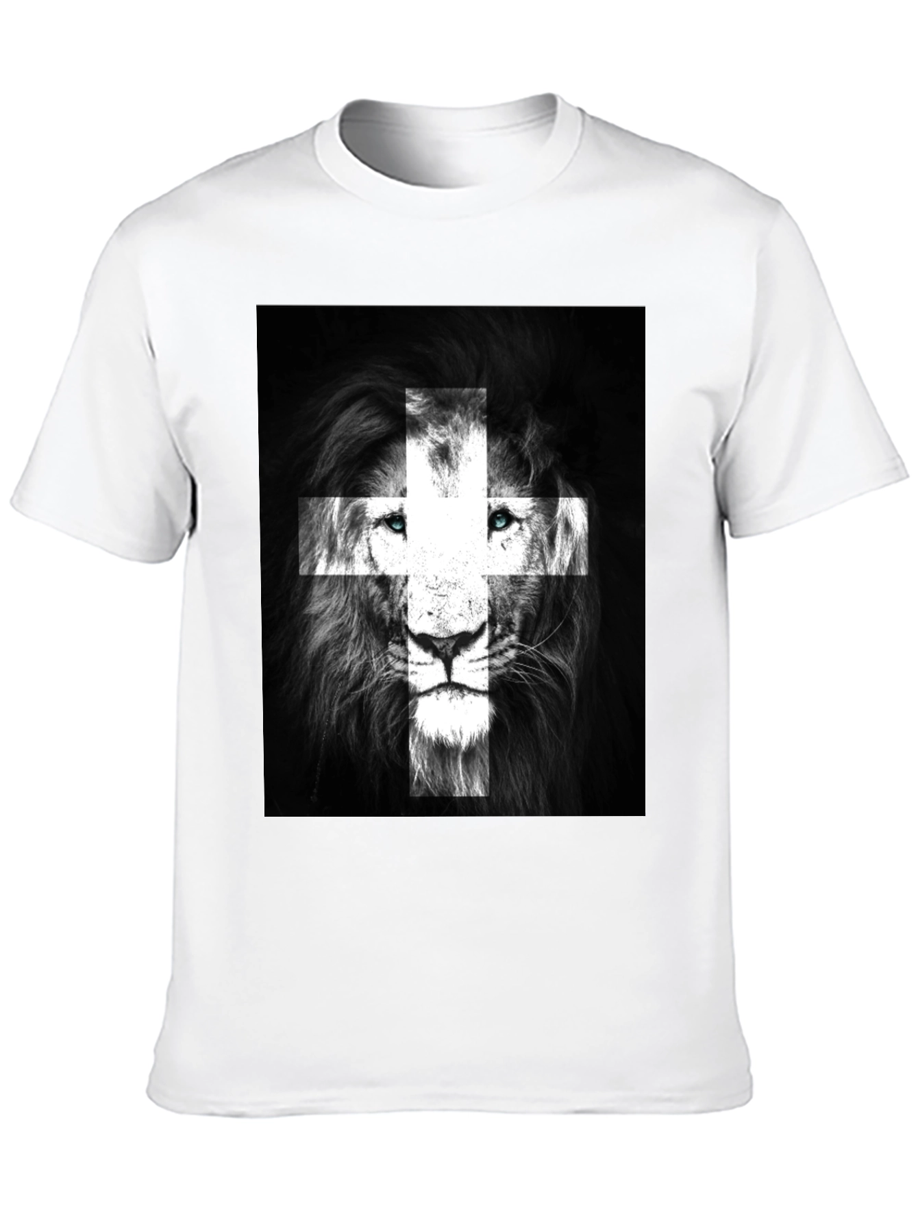 Black Lion Swiss Flag T-Shirt - Black view 10