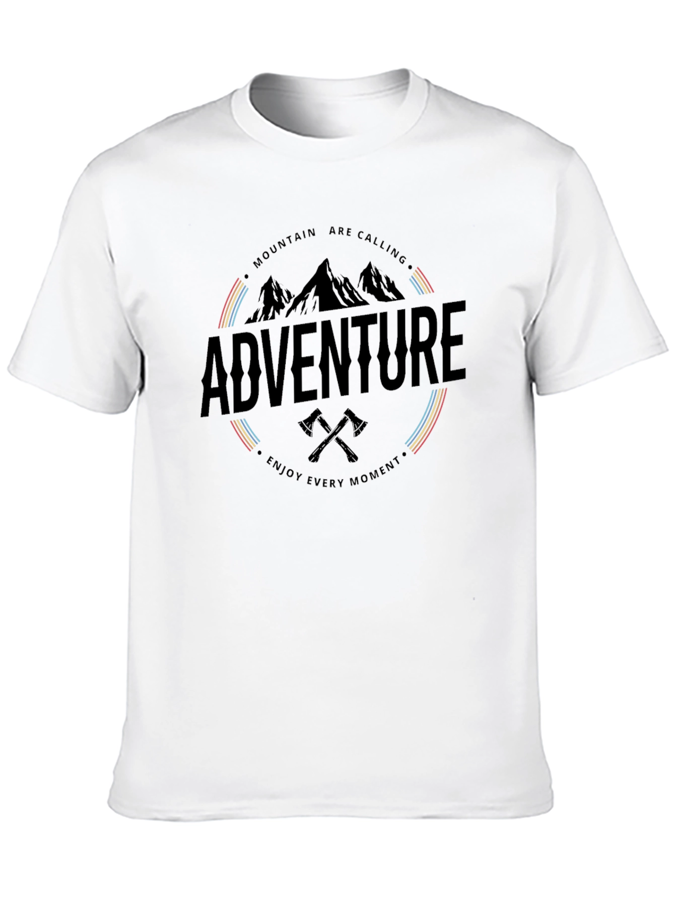 Black Adventure Awaits Graphic T-Shirt - Mountain Calling Tee view 10