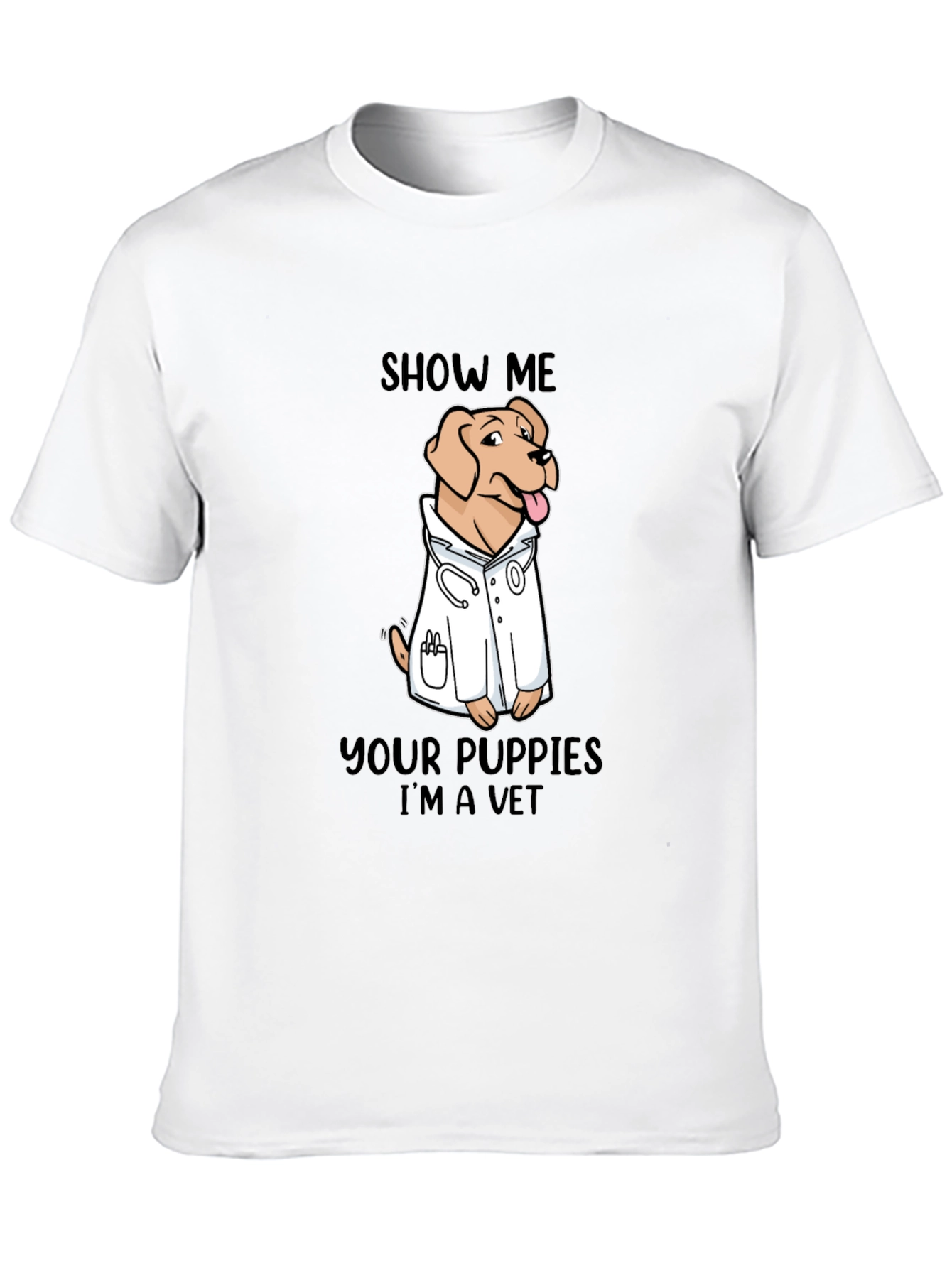 Black Show Me Your Puppies I'm A Vet T-Shirt view 10