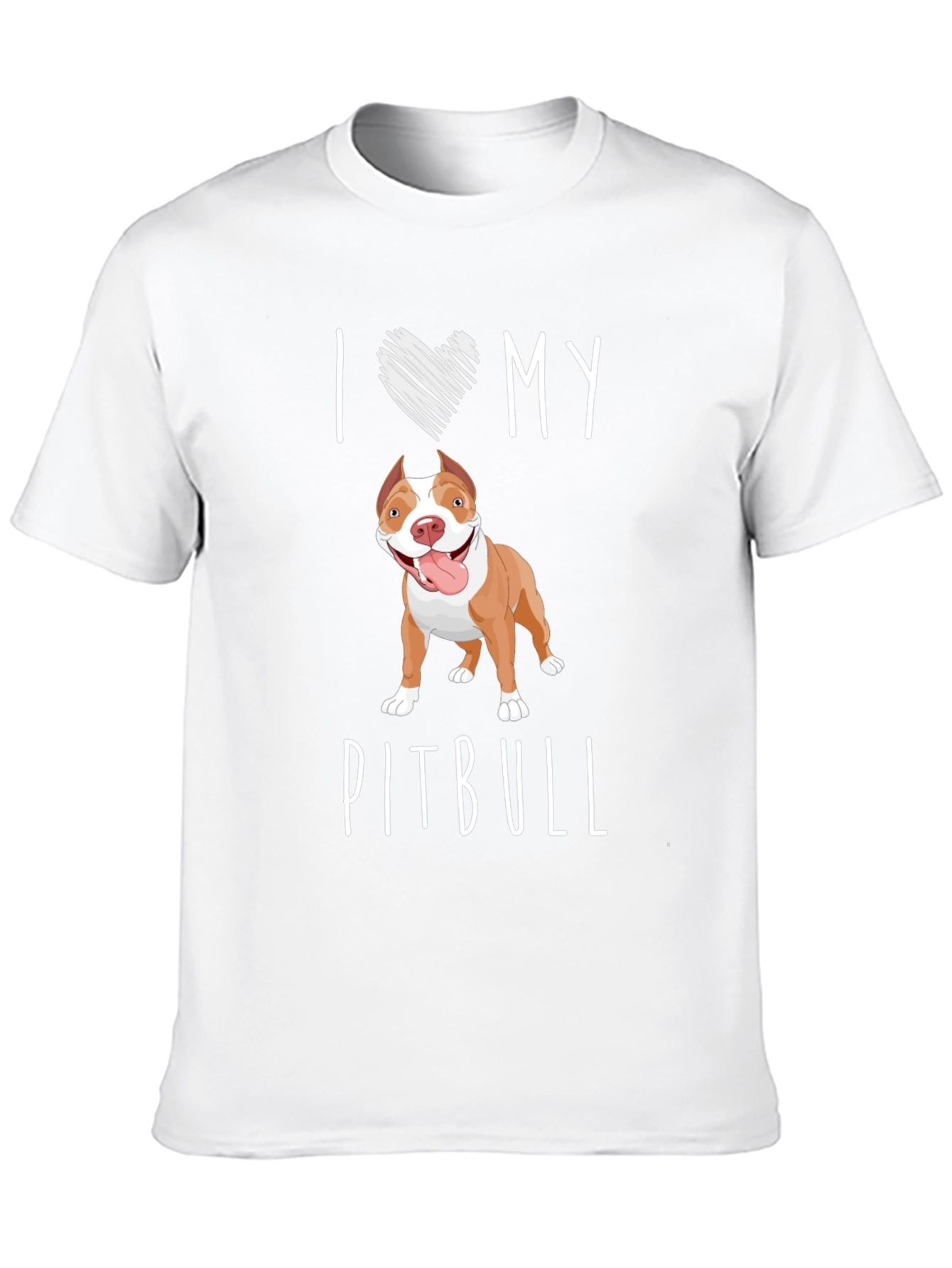 Black I Love My Pitbull T-Shirt view 10