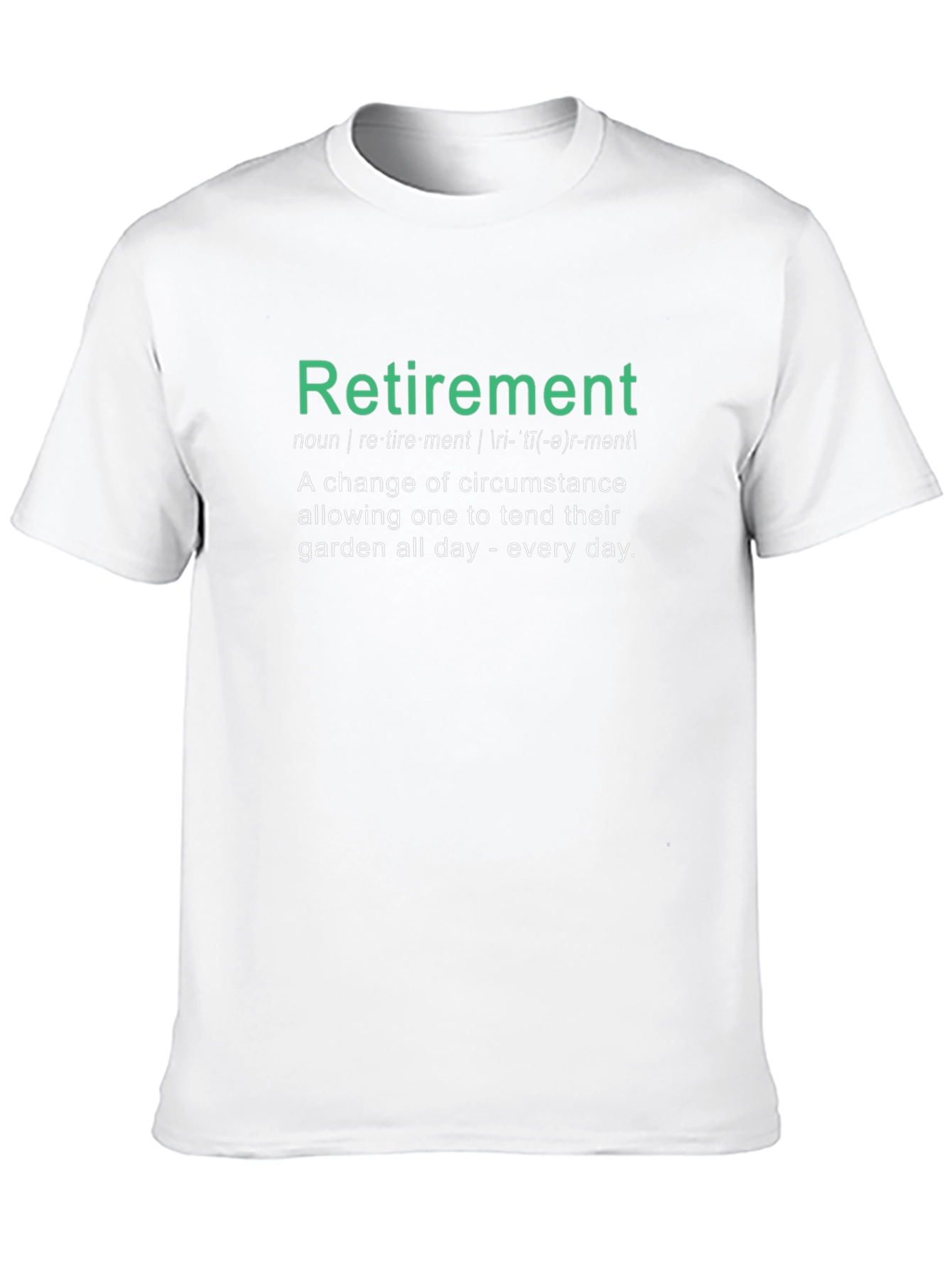 Black Retirement Definition Graphic T-Shirt view 10