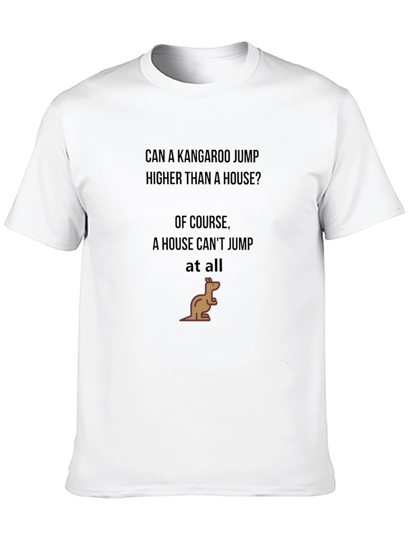 Black Kangaroo Humor T-Shirt view 10