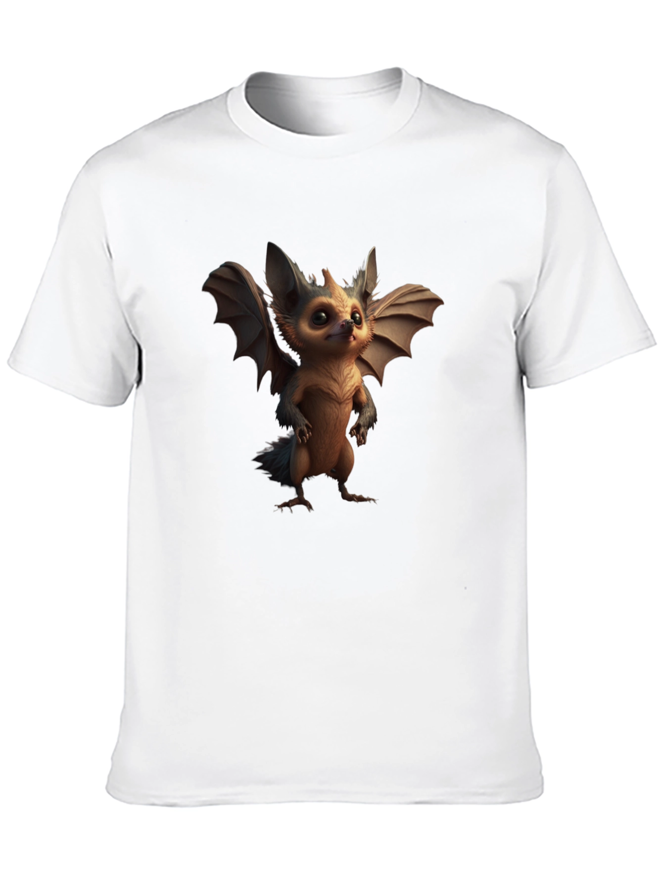 Black Cute Fantasy Creature T-Shirt - Soft Cotton Blend view 10