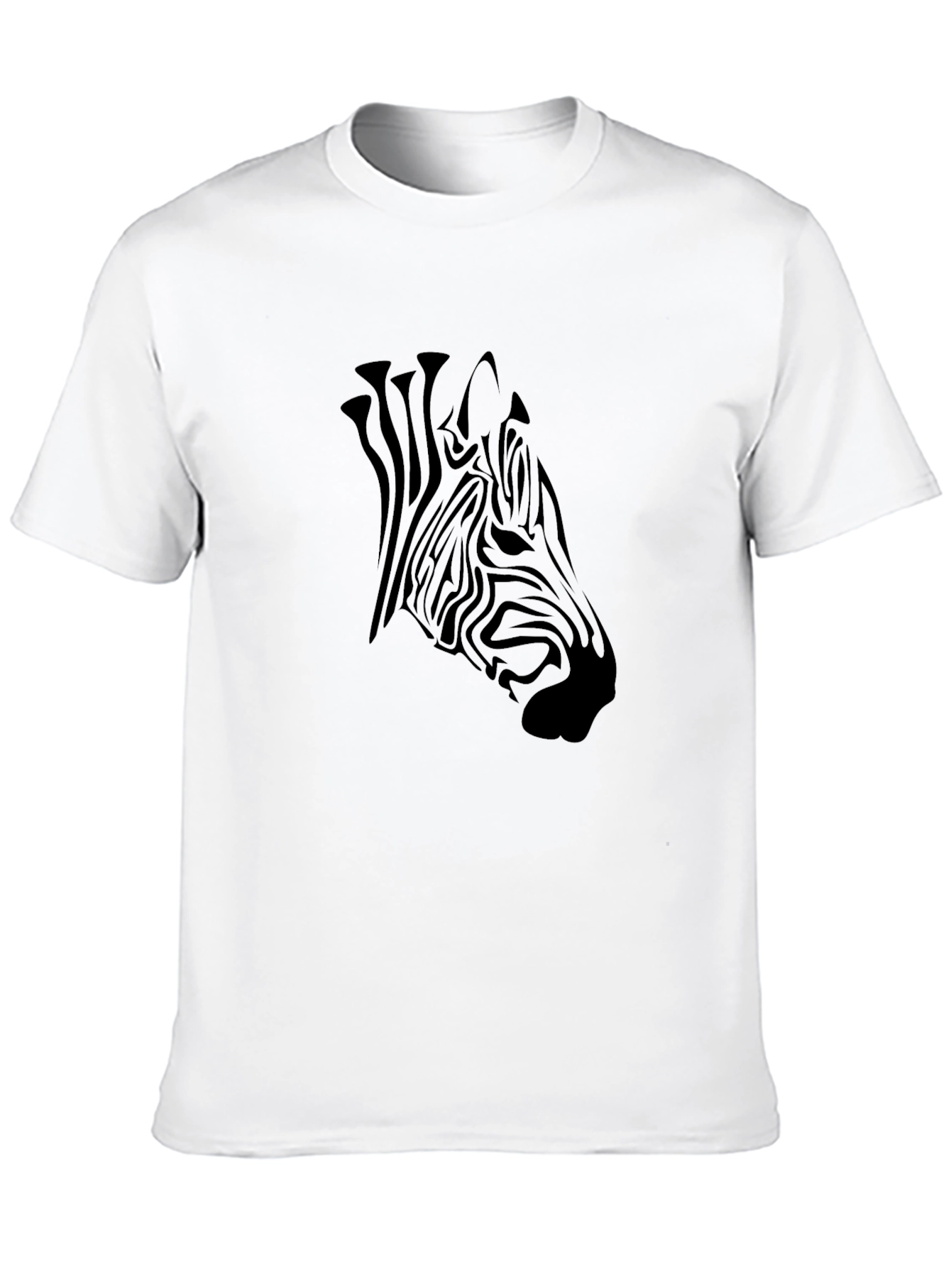 Black Black Zebra Graphic Tee - Men's Casual Style view 10