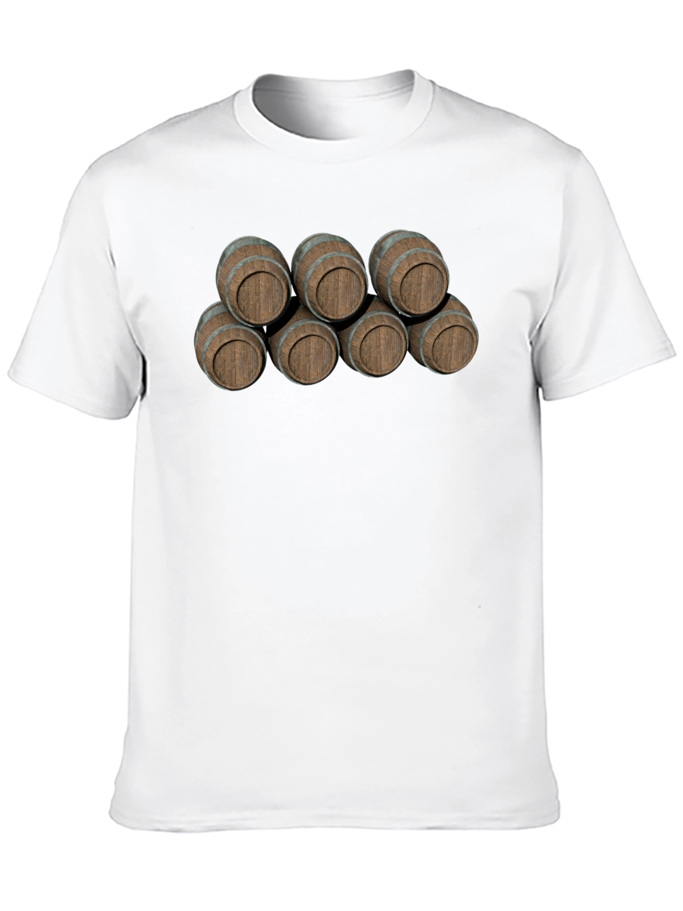 Black Novelty Barrel Stack Graphic Tee - Black view 10