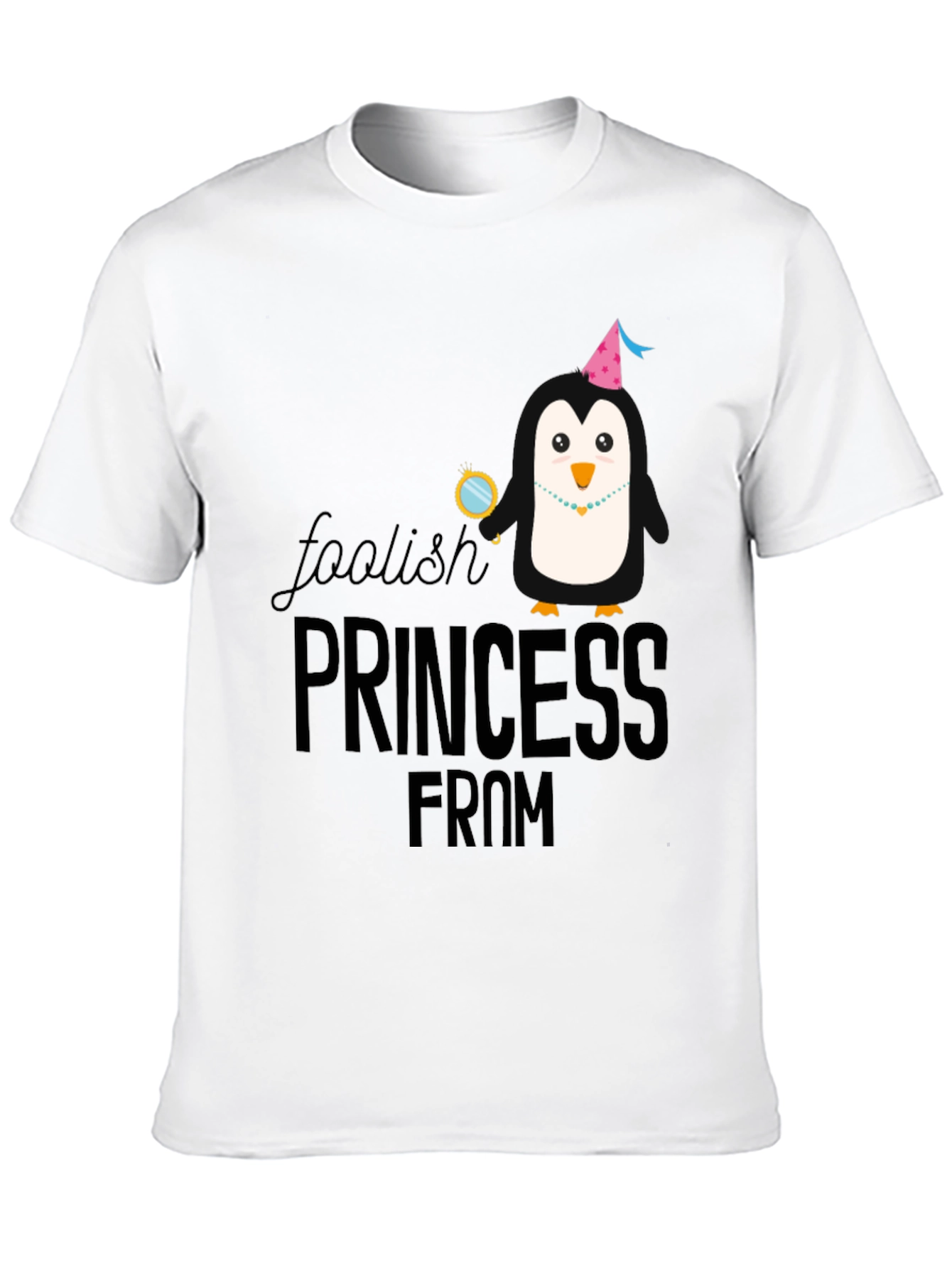 Foolish Princess Penguin Graphic T-Shirt - 10