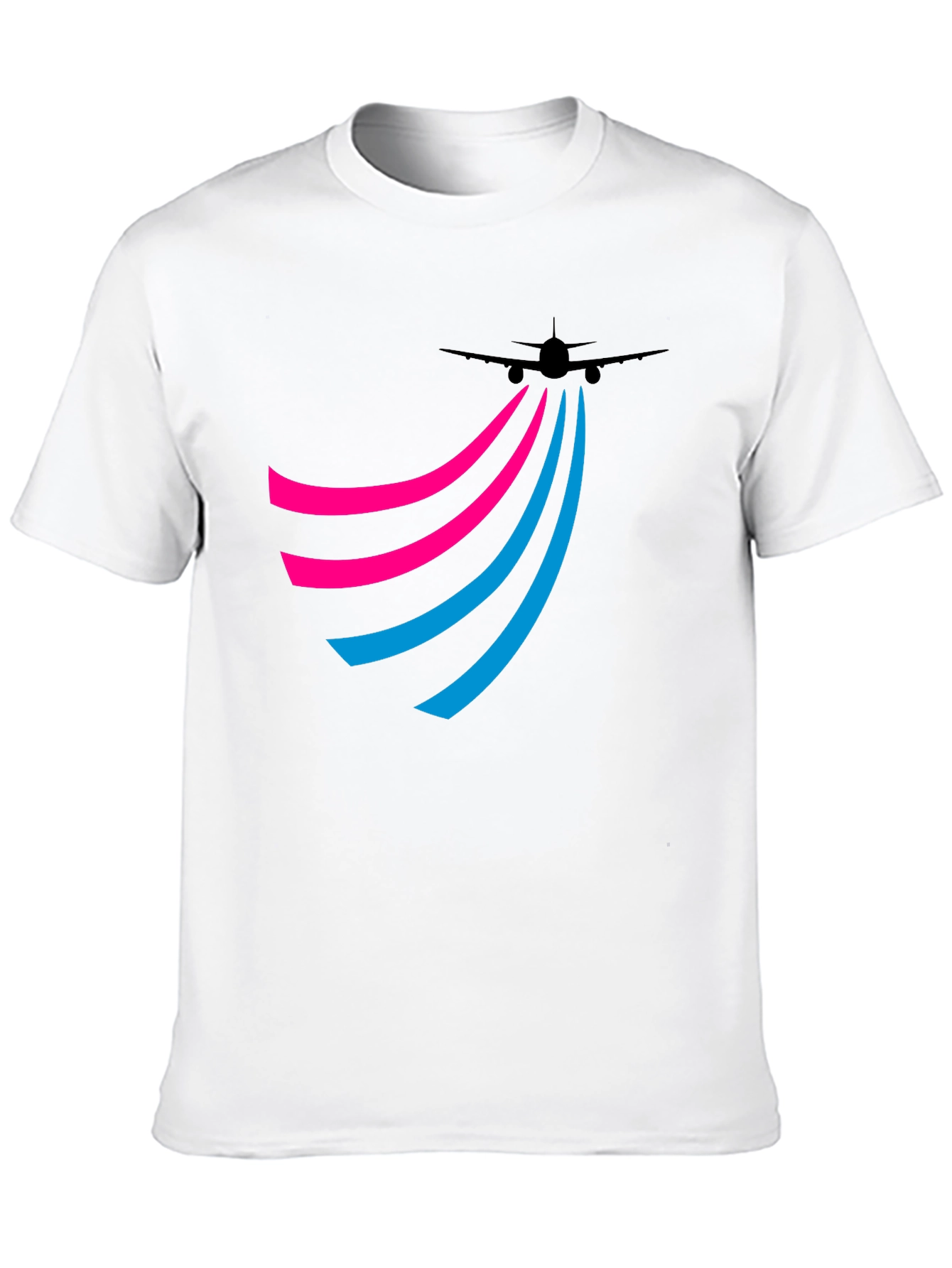 Black Airplane Trail Tee - Jet Setter Style! view 10