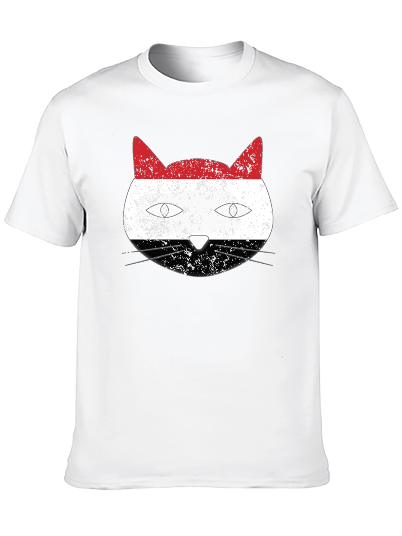 Yemen Flag Cat Graphic T-Shirt - 10