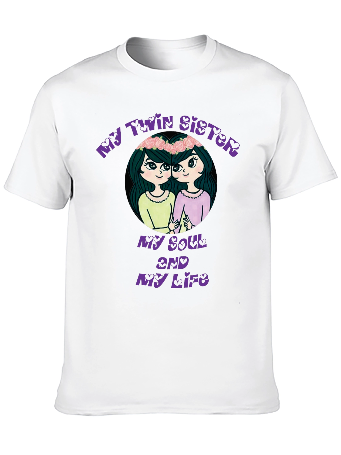 Black My Twin Sister Soul & Life Black Graphic Tee view 10