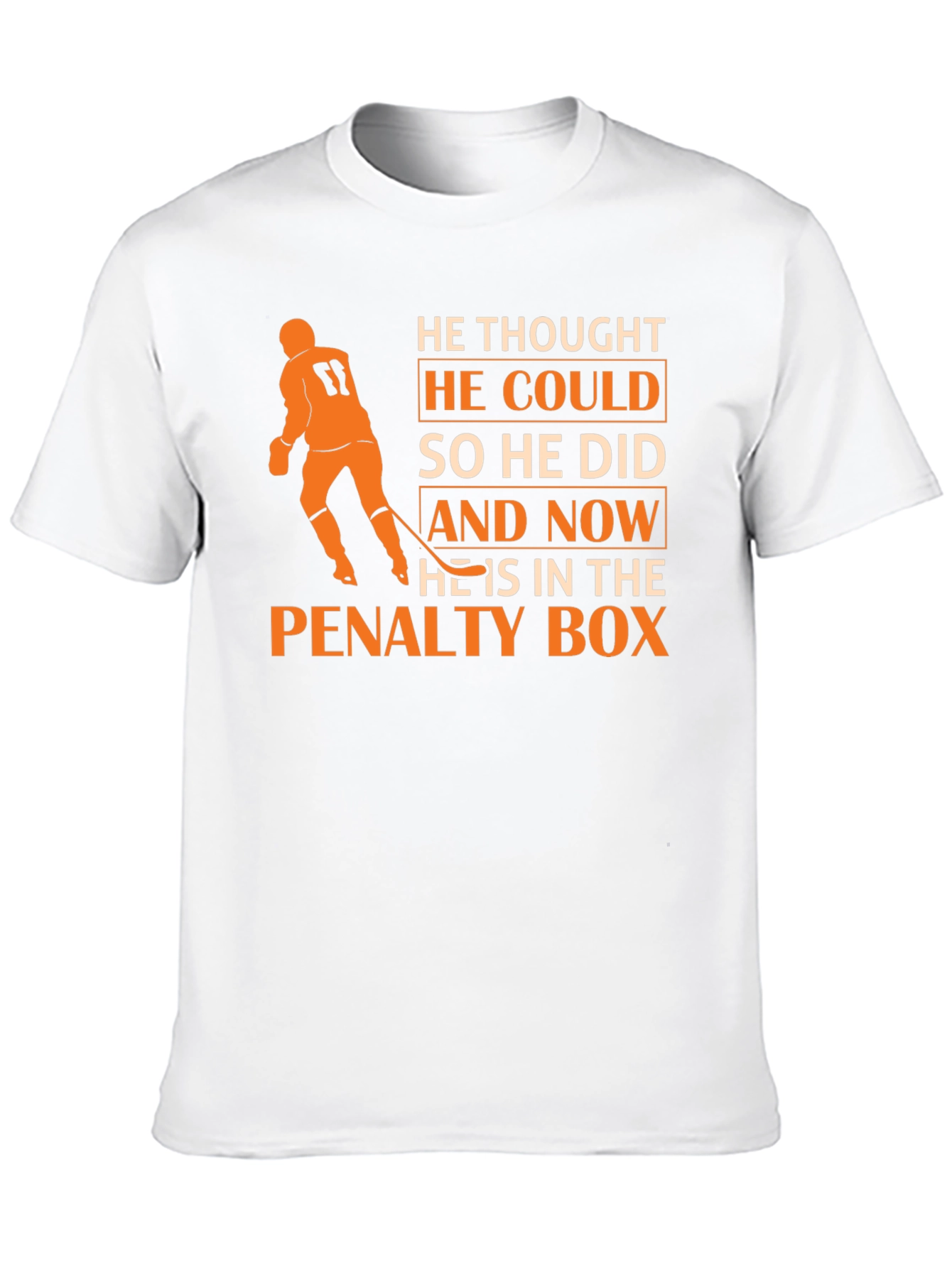 Black Hockey Penalty Box T-Shirt view 10