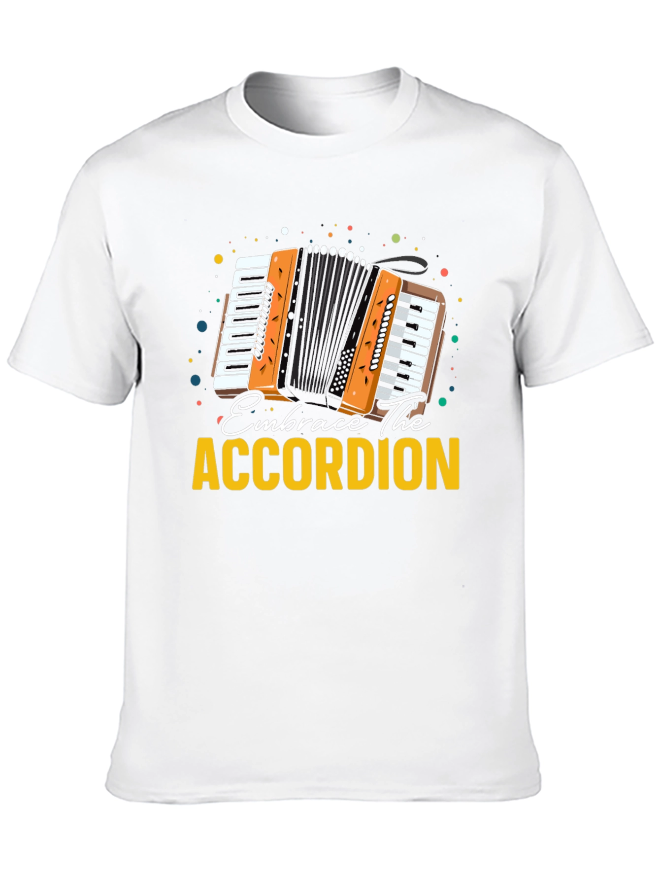 Black Embrace The Accordion Black Graphic Tee view 10