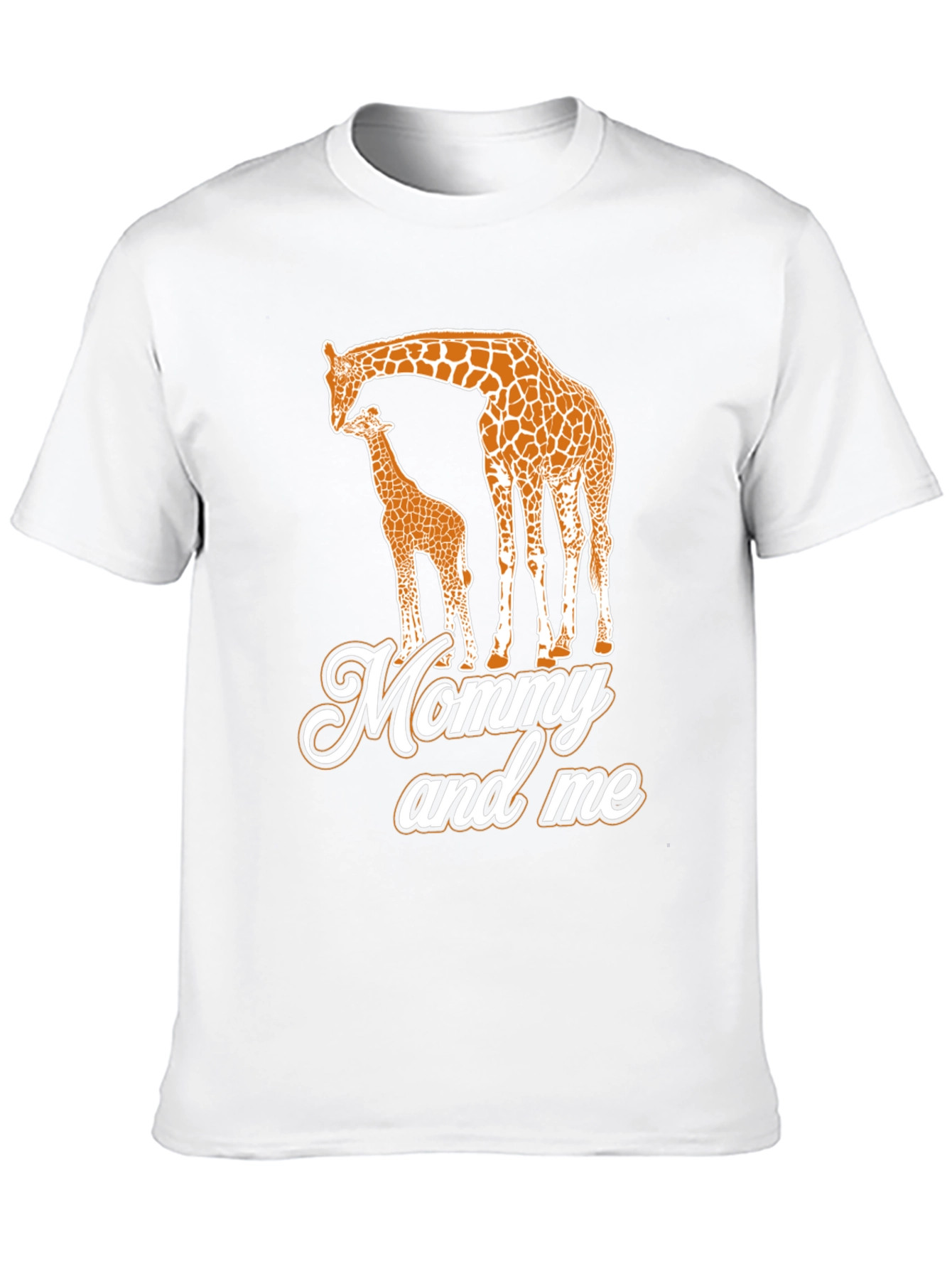 Black Mommy and Me Giraffe Black T-Shirt view 10