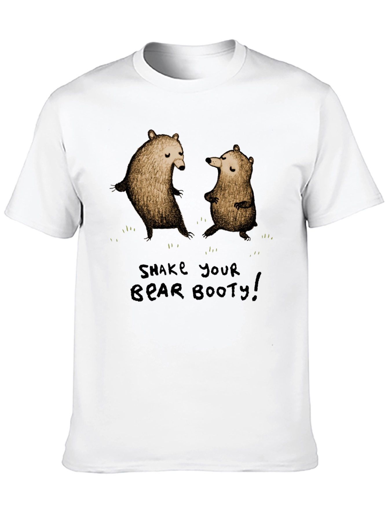 Black Shake Your Bear Booty Graphic Tee view 10