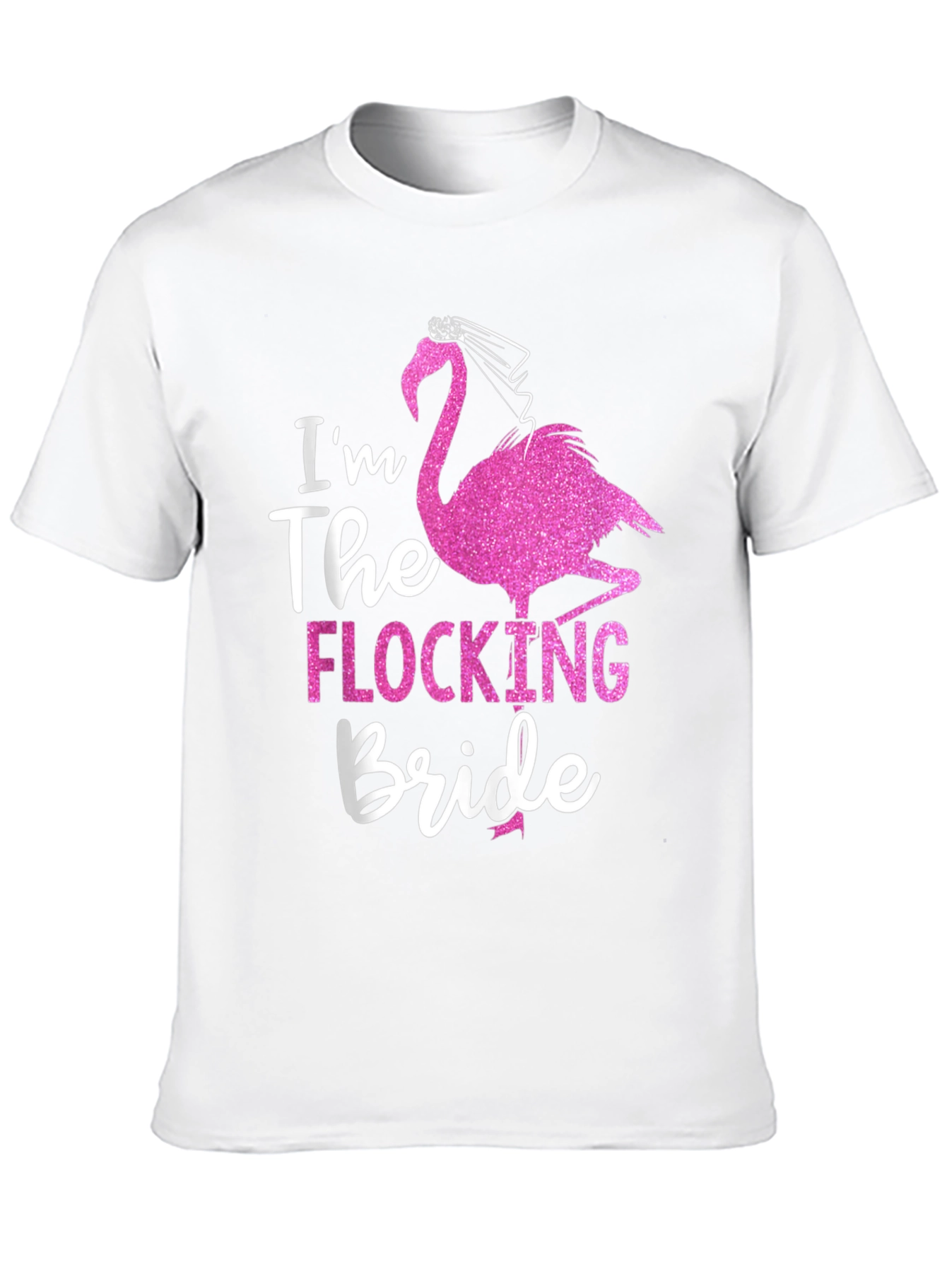 Black I'm The Flocking Bride Black T-Shirt view 10
