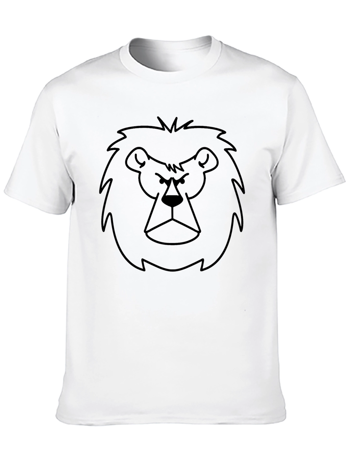 Black Lion Graphic Print Black T-Shirt view 10