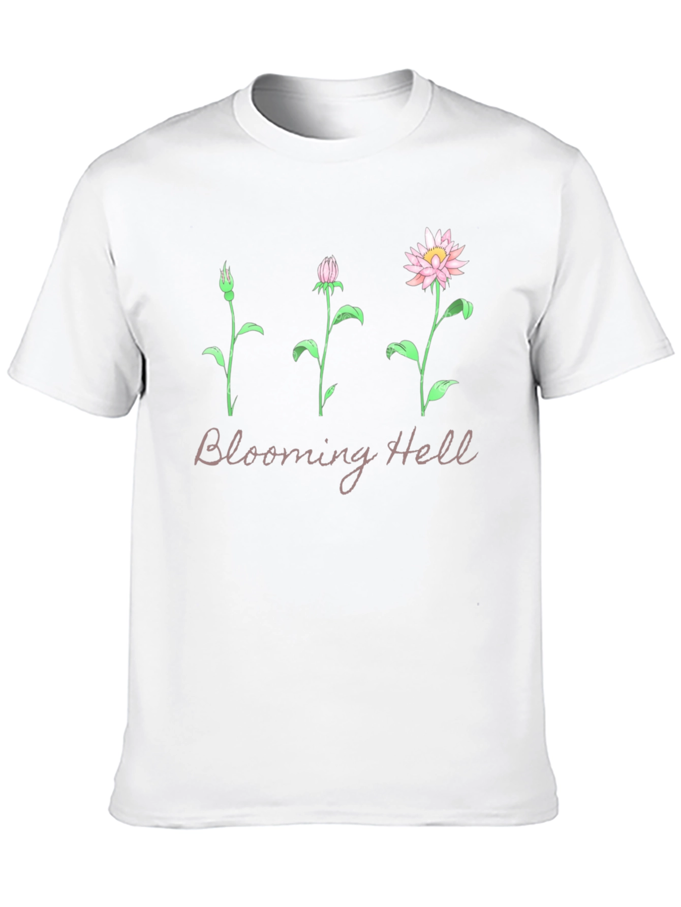 Black Blooming Hell Graphic T-Shirt - Black view 10