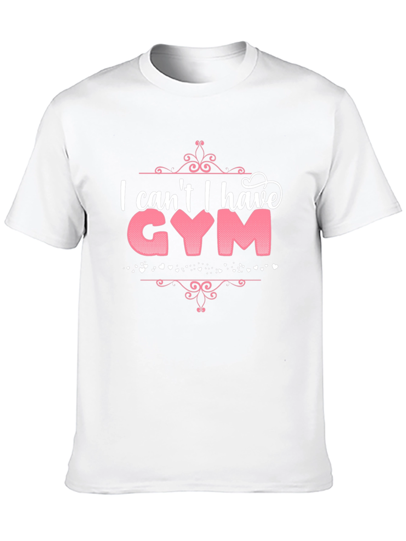 Black Funny Gym Excuse T-Shirt - I Can't I Have Gym view 10