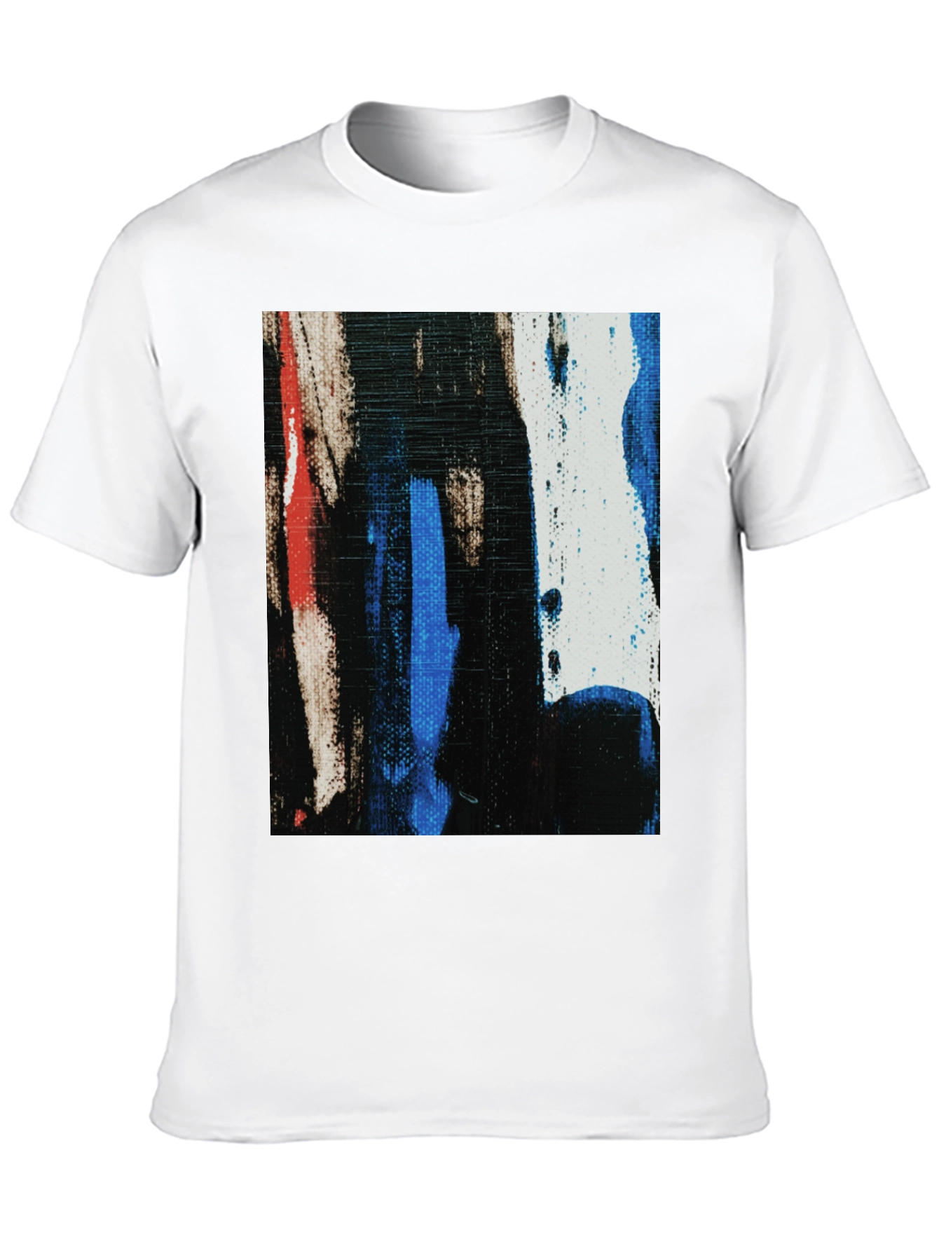 Black Abstract Art Black T-Shirt view 10