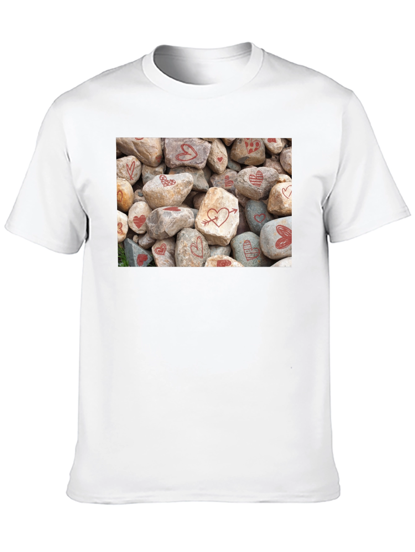 Black Heart Rocks Graphic Tee - Valentine's Day Gift view 10