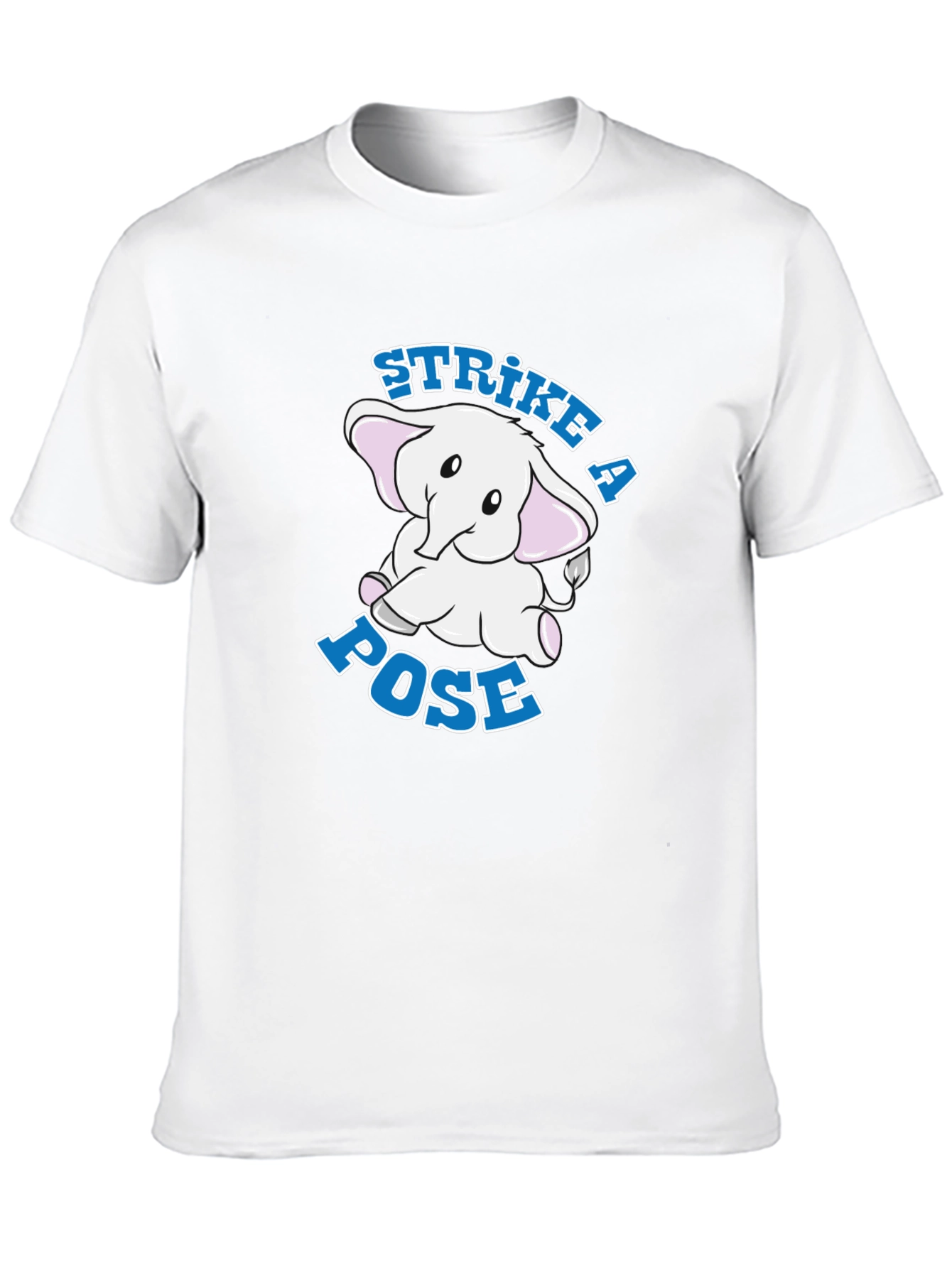 Black Strike a Pose Elephant Graphic Tee view 10
