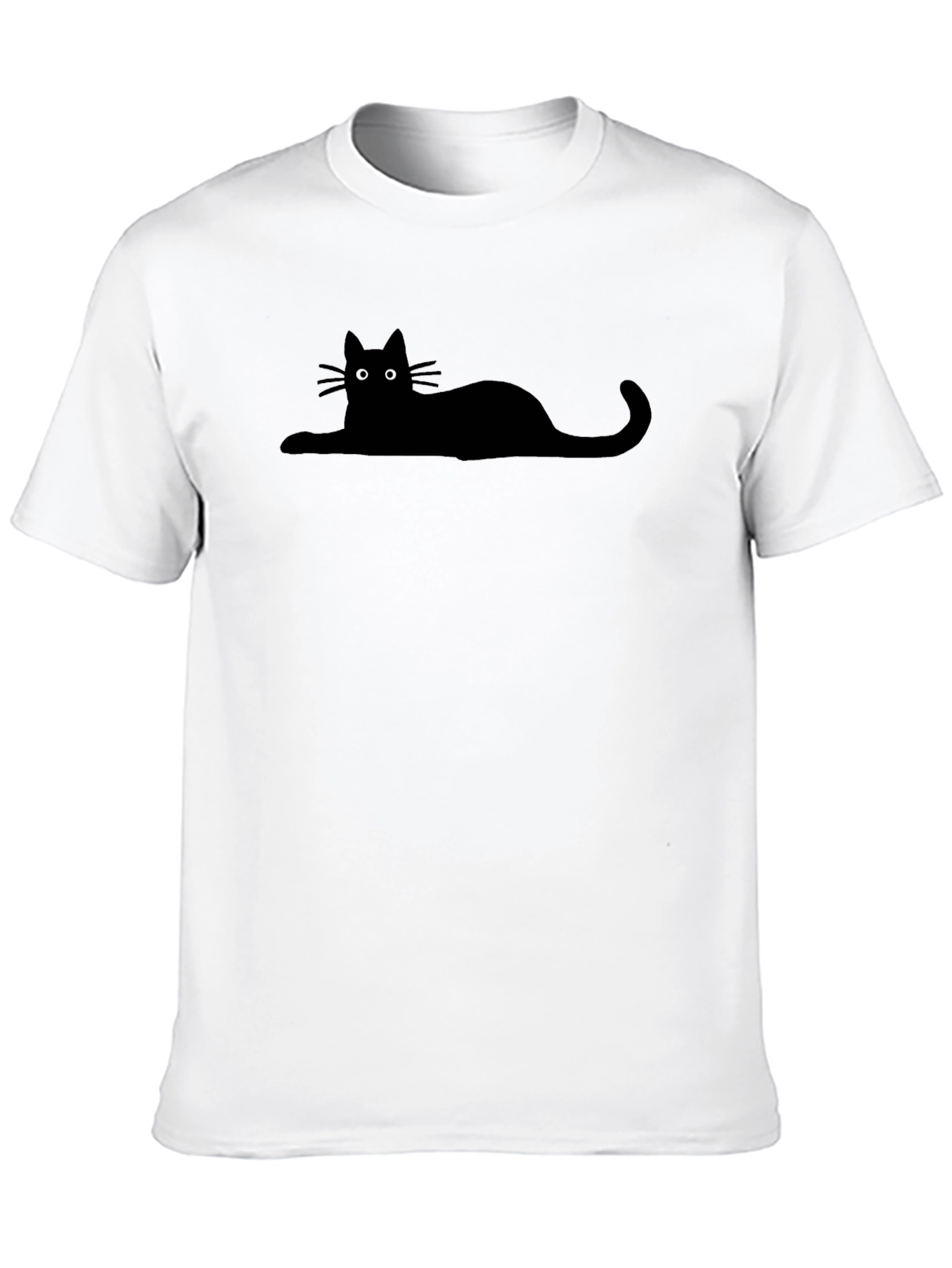 Black Black Cat Silhouette T-Shirt view 10
