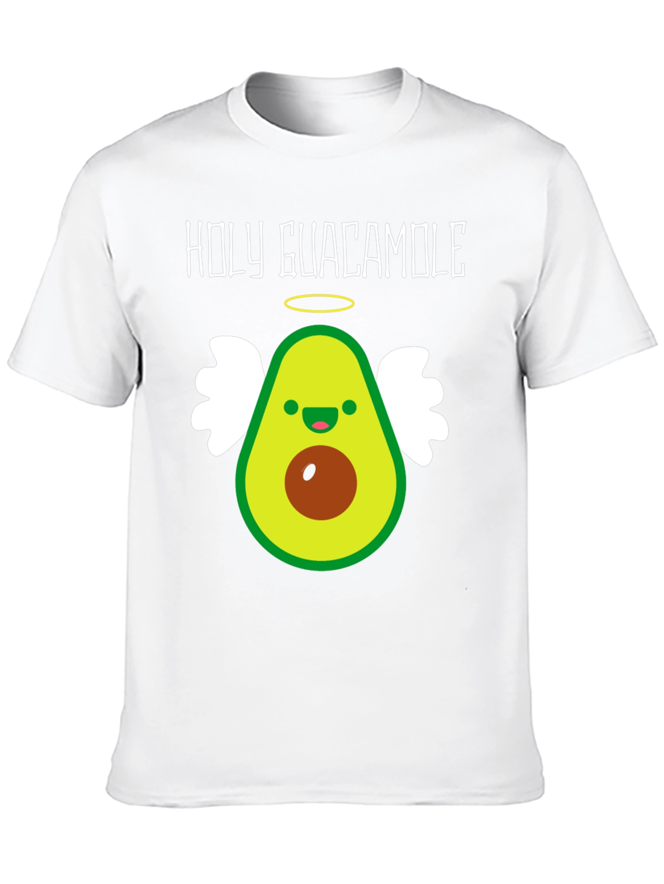 Black Holy Guacamole T-Shirt - Avocado Angel Tee view 10