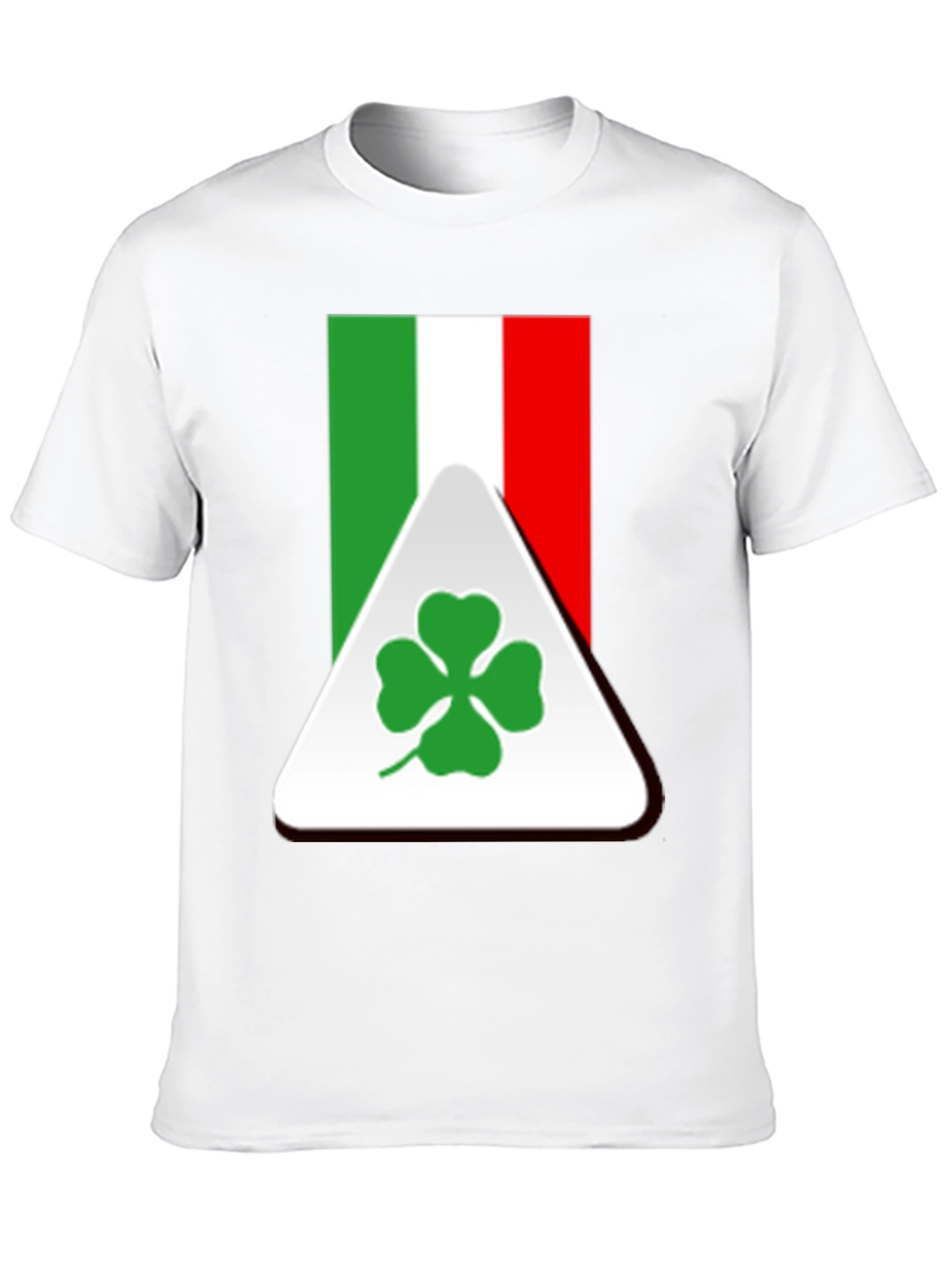 Black Italian Flag Clover T-Shirt view 10