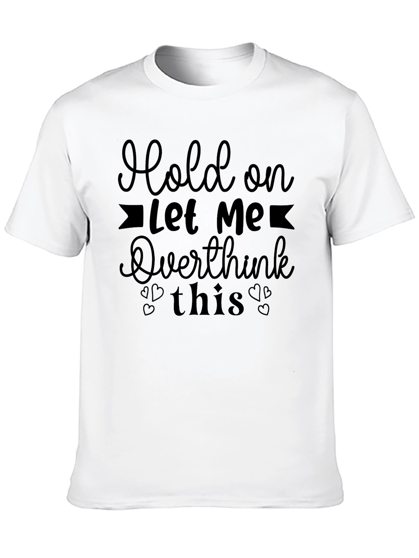 Black Overthink T-Shirt - Funny Slogan Tee view 10