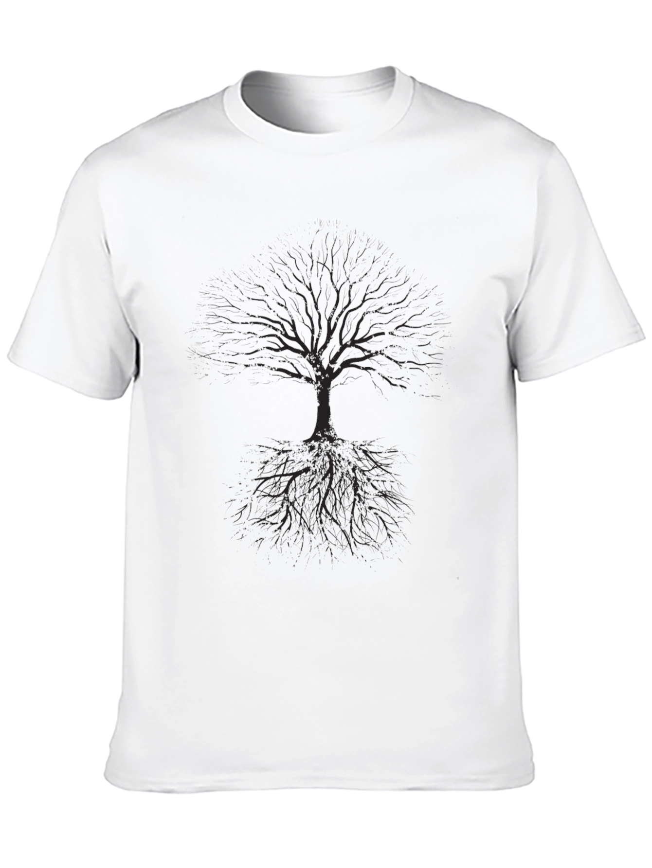 Black Men's Black Tree of Life Graphic Tee view 10