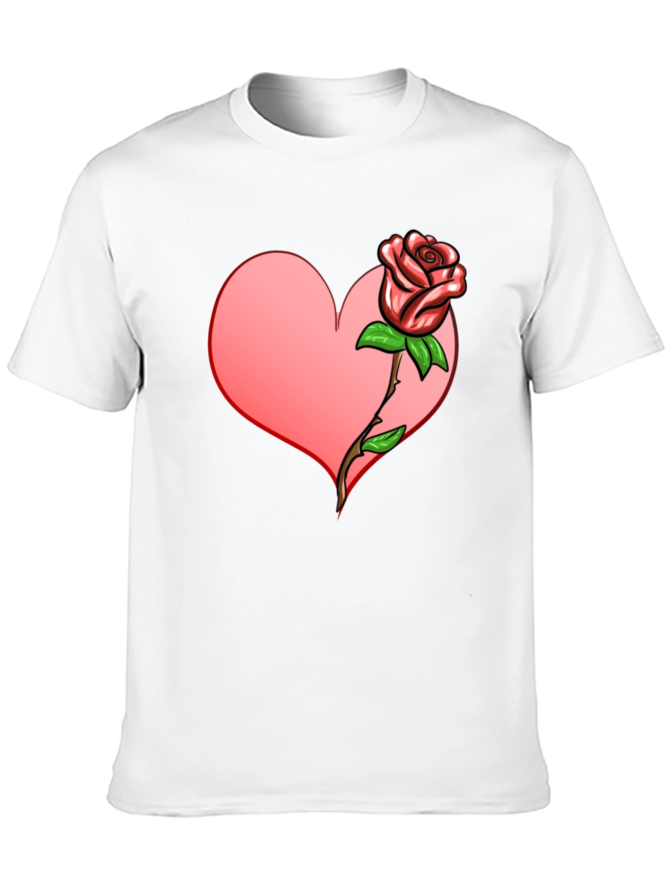 Black Heart & Rose Graphic T-Shirt view 10