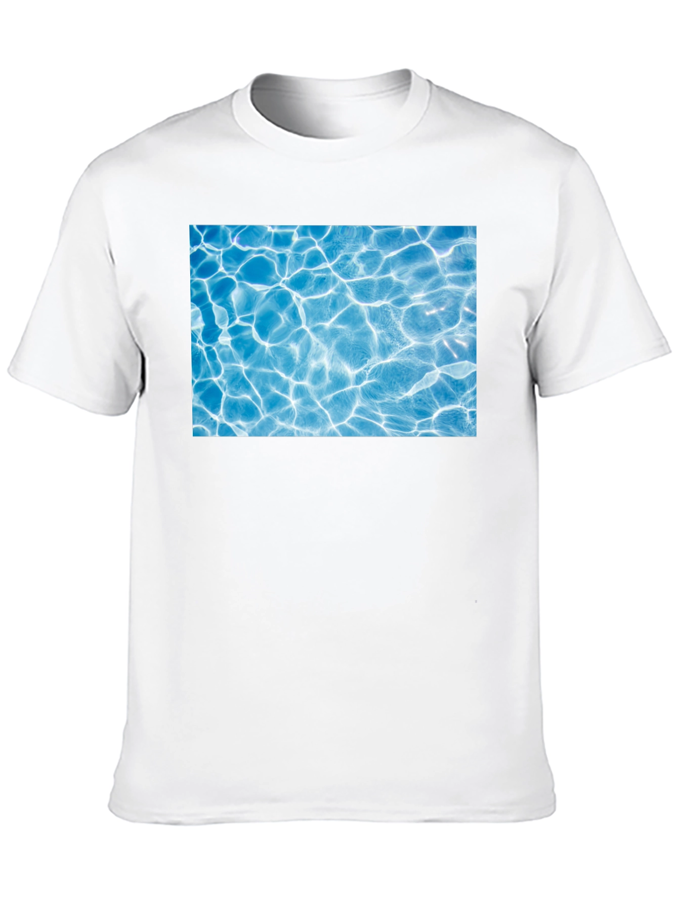 Black Pool Water Graphic Black Tee view 10