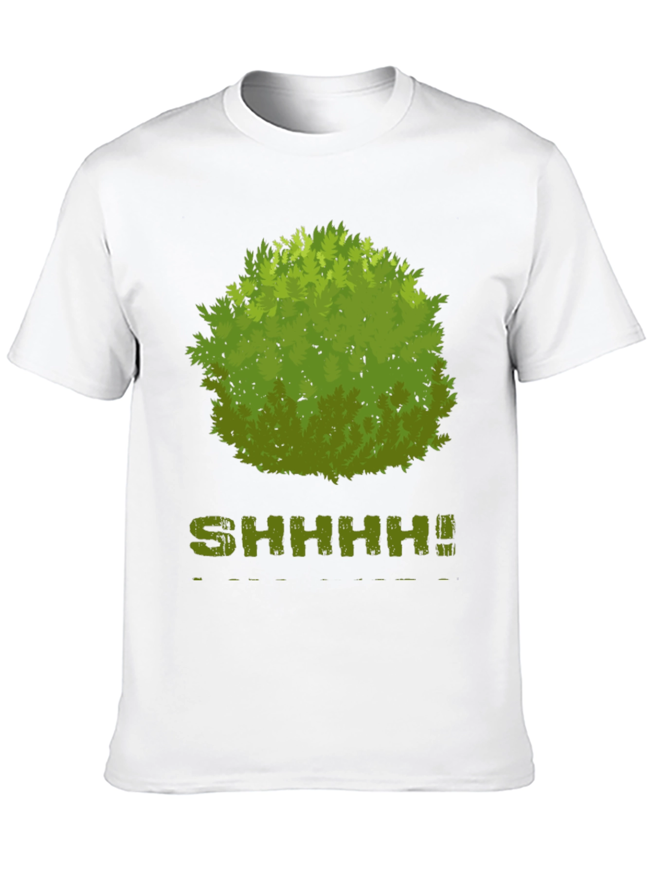 Black Shhhhh! Bush Graphic T-Shirt - Soft Cotton Blend view 10