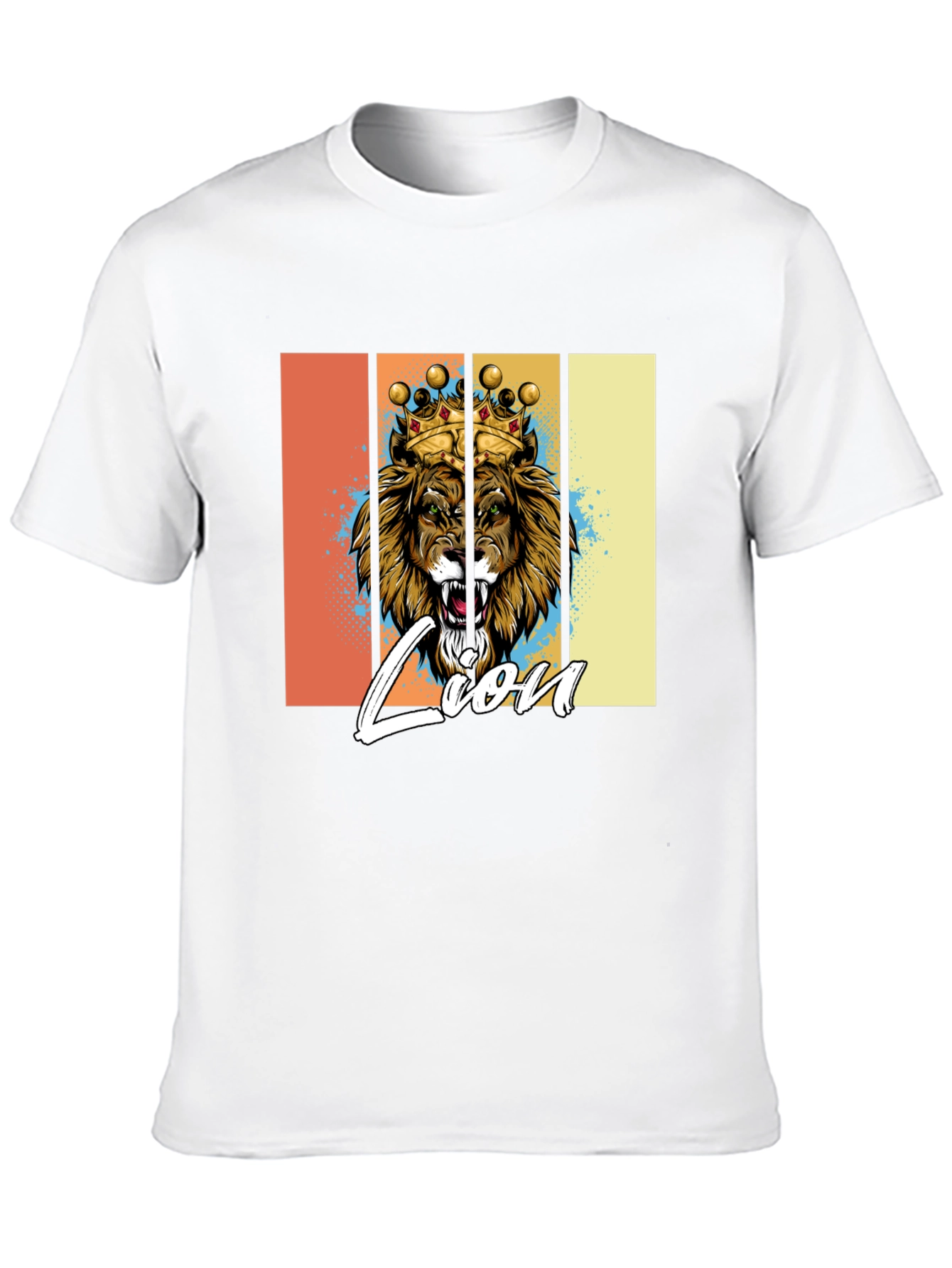Black Lion King Graphic Print T-Shirt view 10