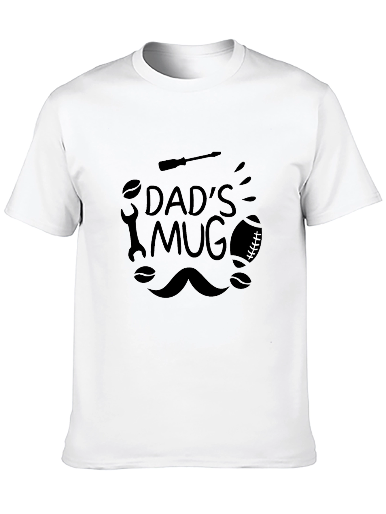 Black Dad's Mug Graphic T-Shirt Black view 10