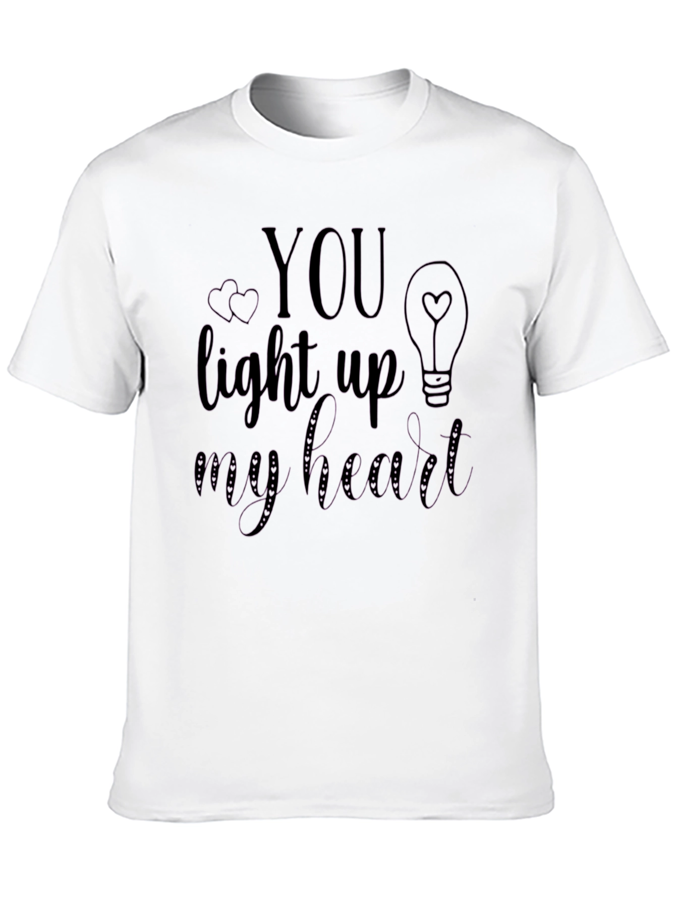 Black You Light Up My Heart Graphic Tee view 10