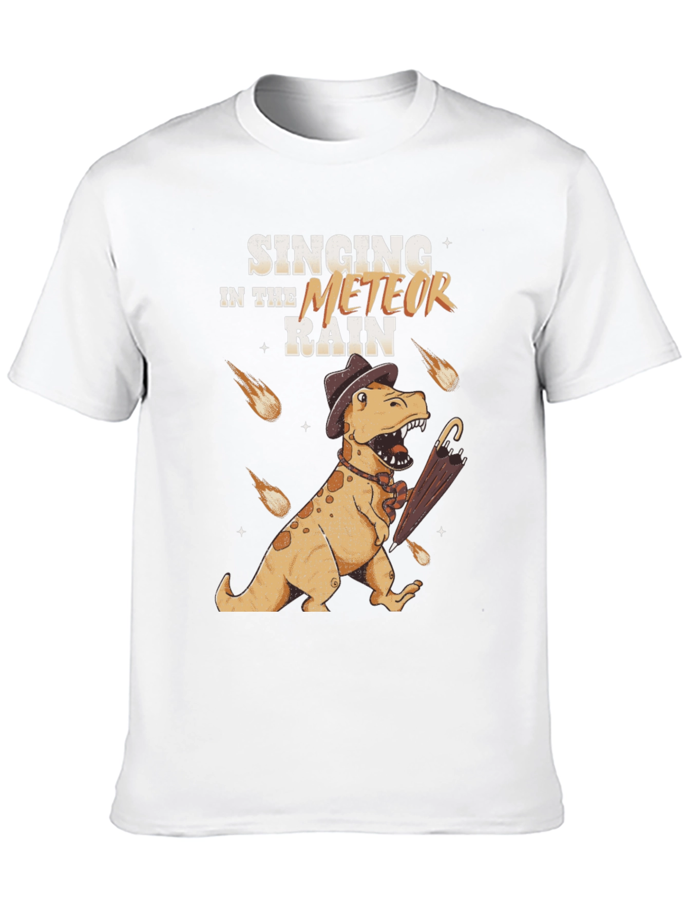 Black Singing in the Meteor Rain T-Shirt view 10