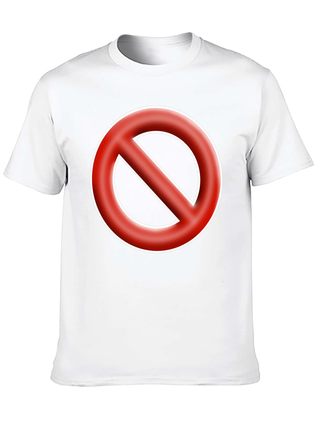 Black No Symbol T-Shirt - Bold Graphic Tee - Black view 10