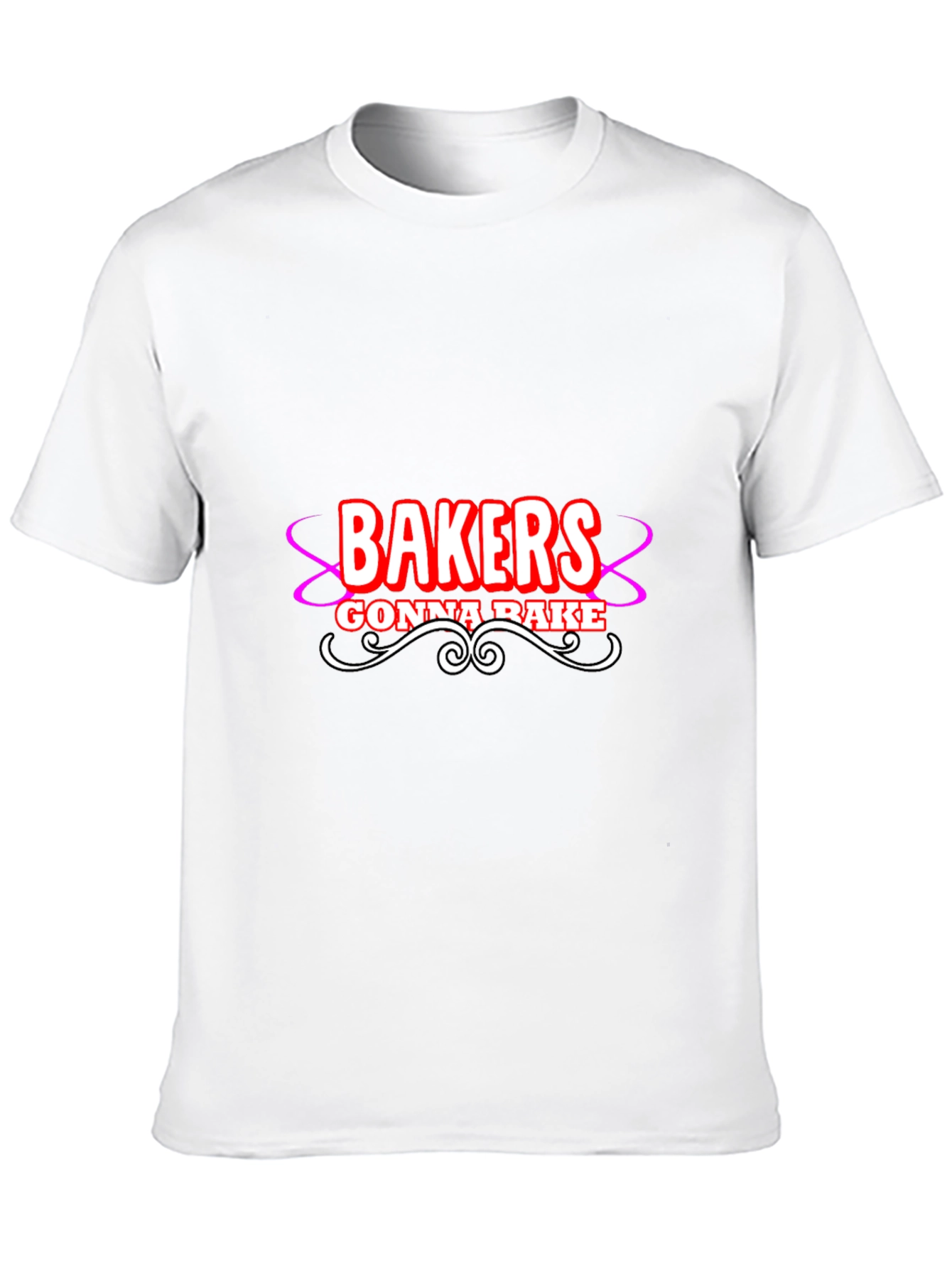 Black Bakers Gonna Bake Graphic T-Shirt - Black Cotton Tee view 10