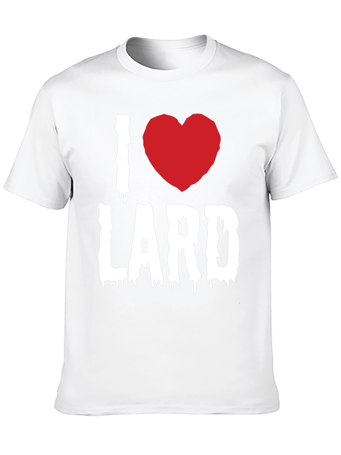 Black I Love Lard Graphic Tee - Black view 10