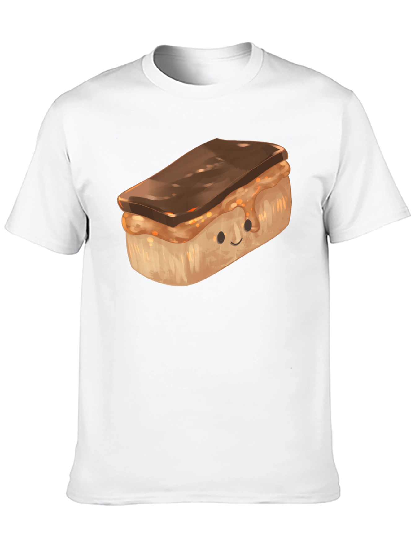 Black Cute Cartoon Dessert T-Shirt view 10