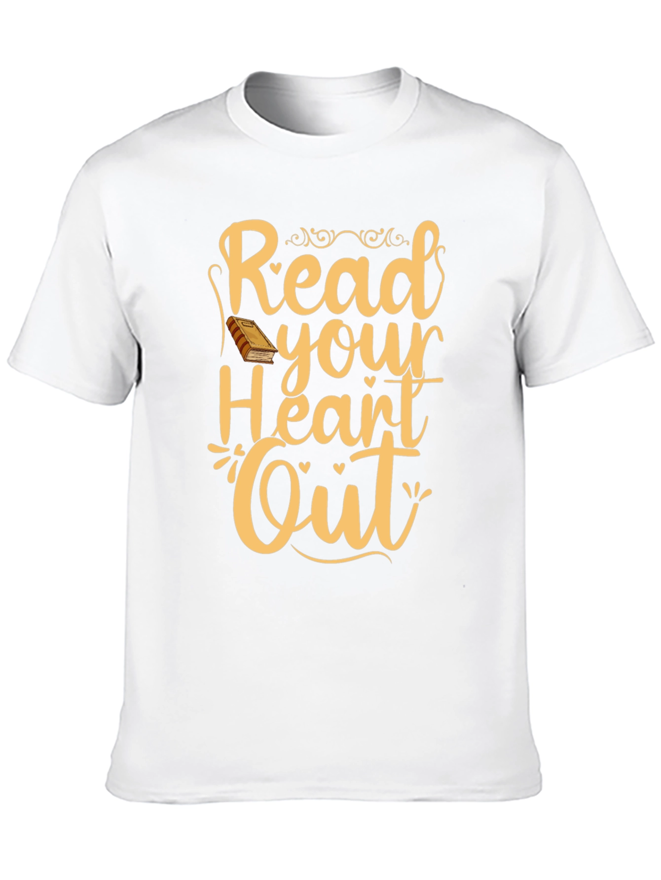 Black Read Your Heart Out T-Shirt - Book Lover Tee view 10