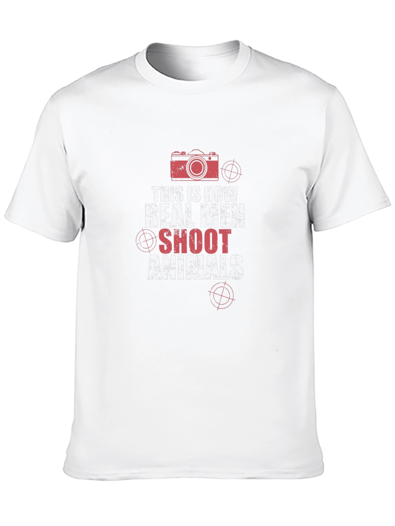 Black Real Men Shoot Animals T-Shirt Photography Humor view 10