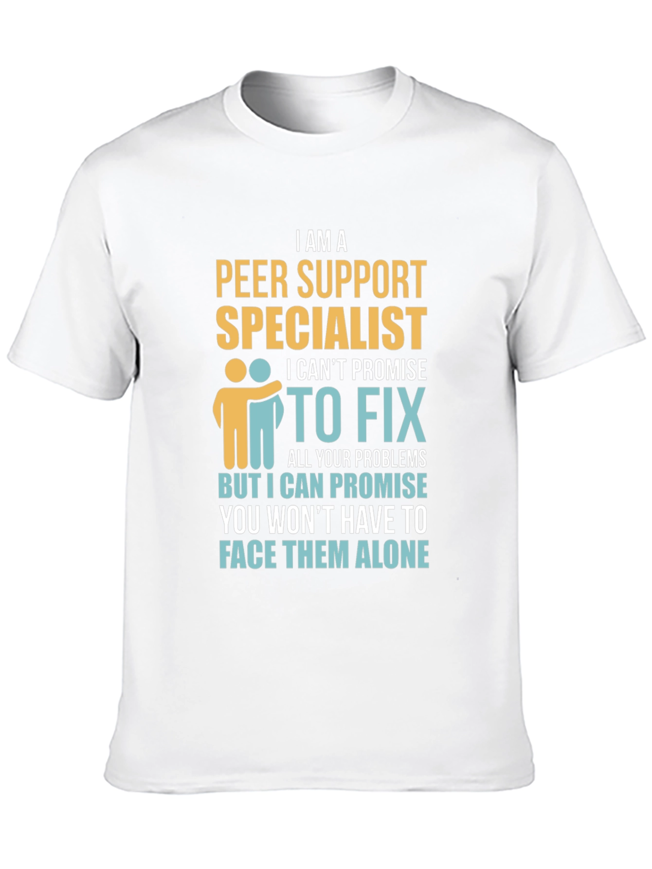 Black Peer Support Specialist Graphic T-Shirt view 10